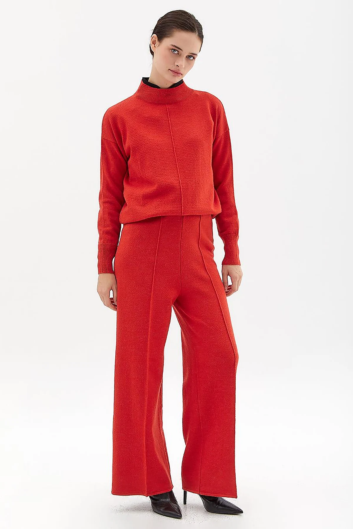 Wide Leg Knitwear Trousers Tile
