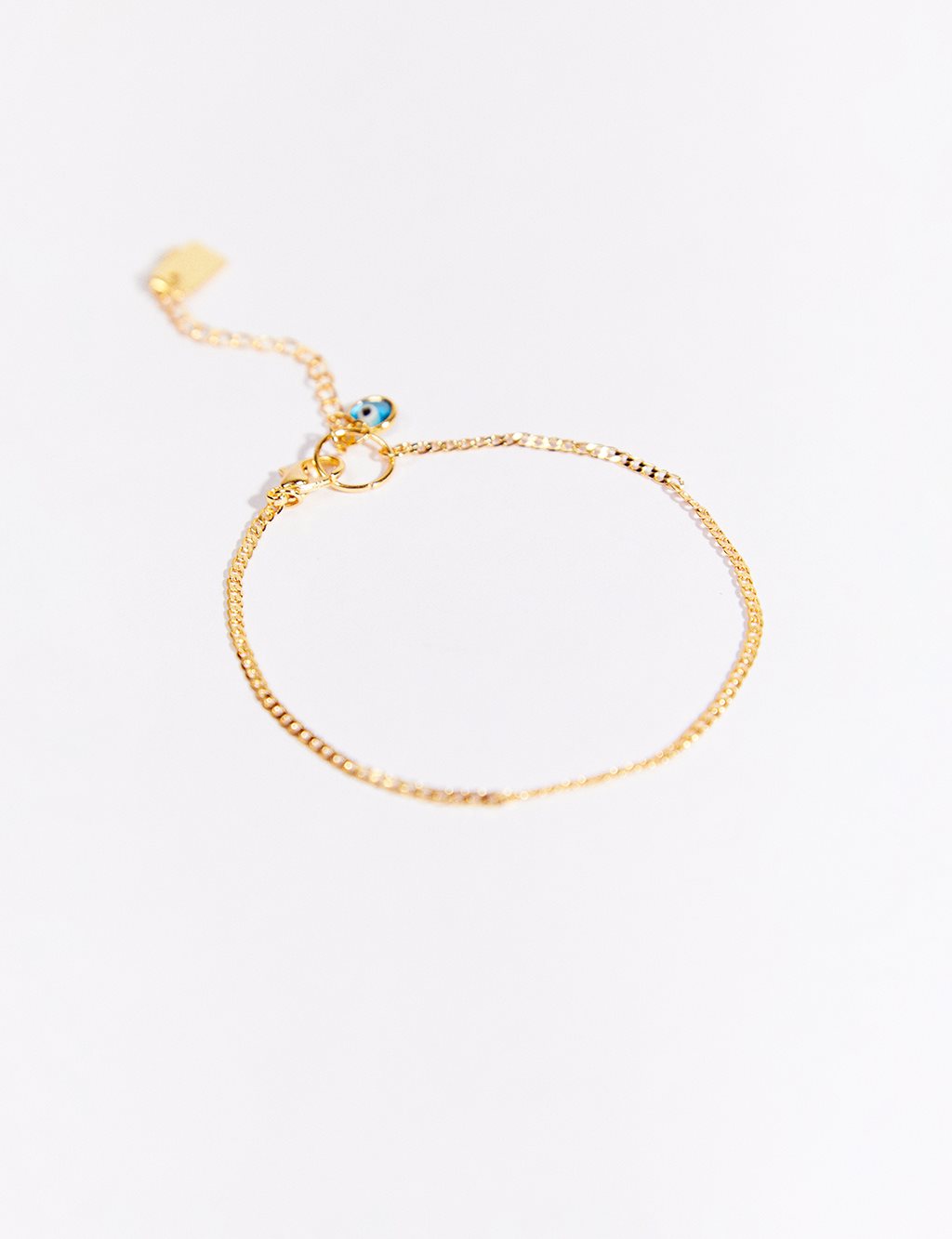 Bead Detailed Anklet Gold Color