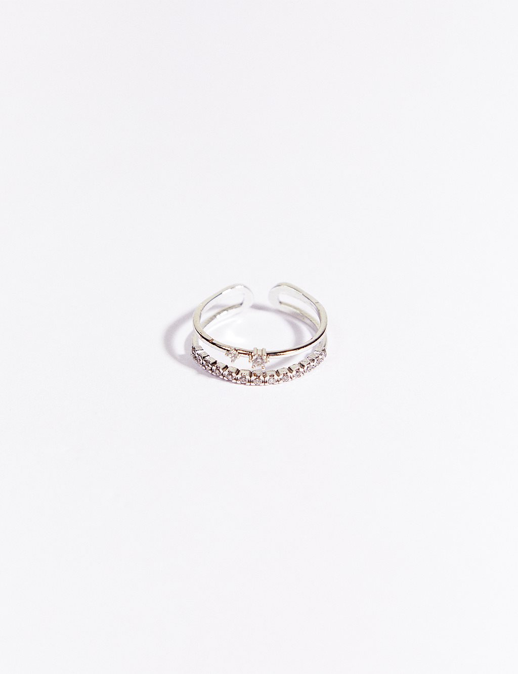Double-sided Ring Silver