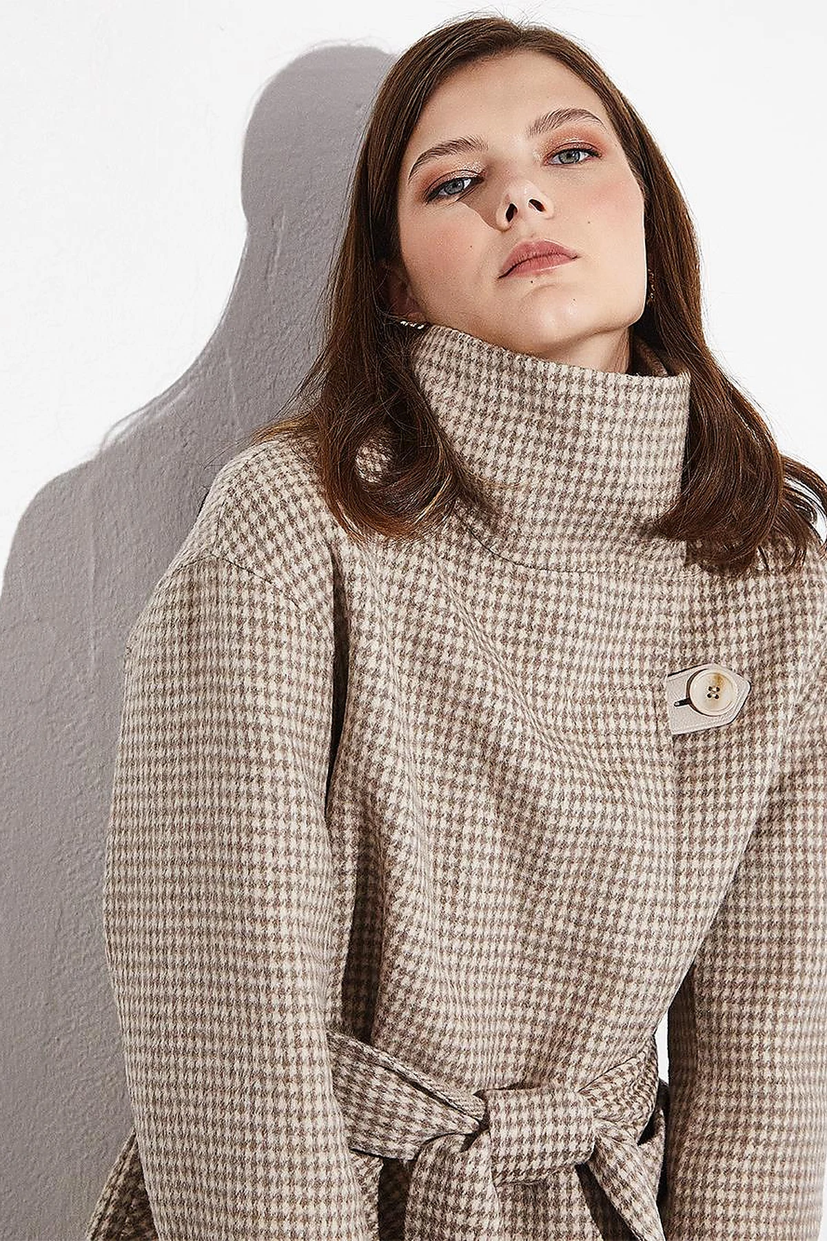 Premium Wool Reversible Coat Stone