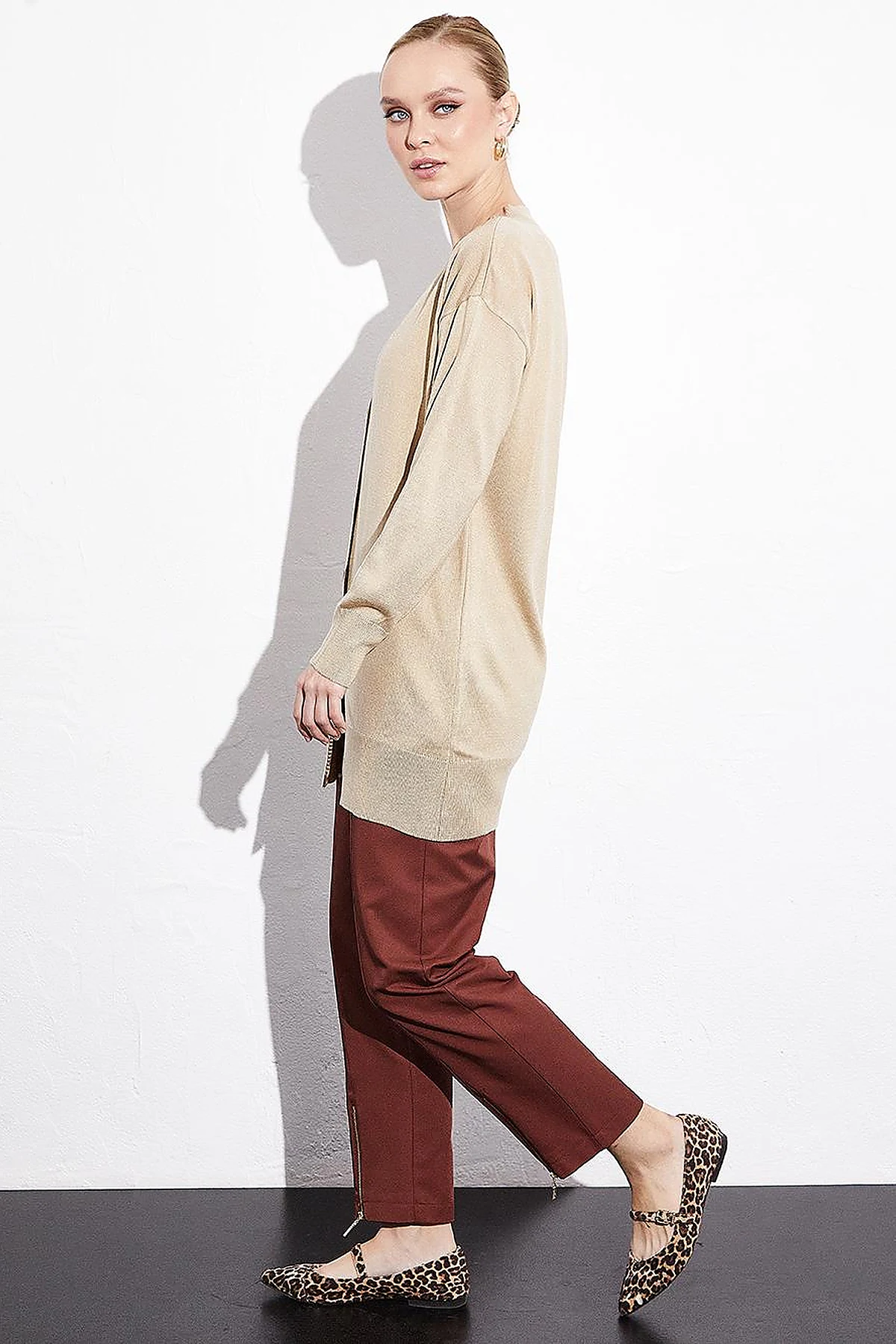 Basic Knitwear Cardigan Stone