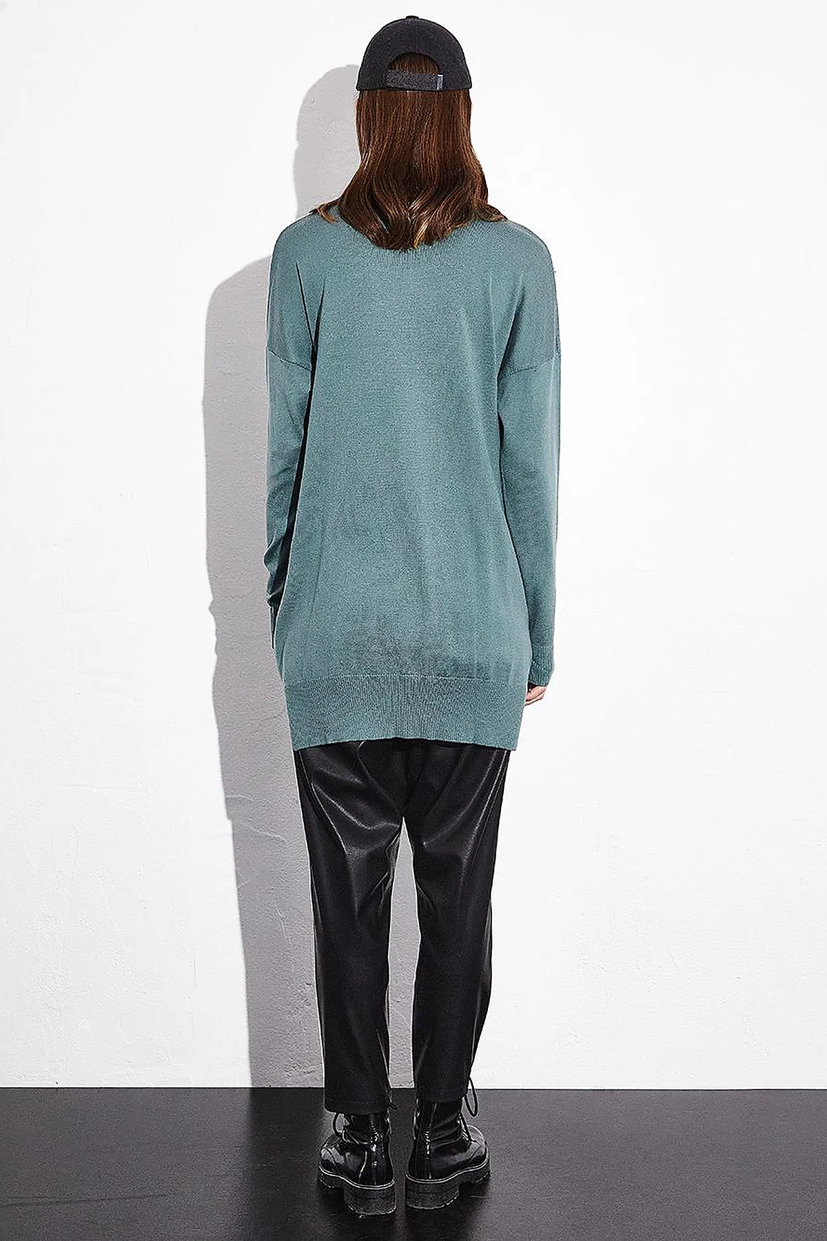 Decorative Tassel Knitwear Tunic Mold Green