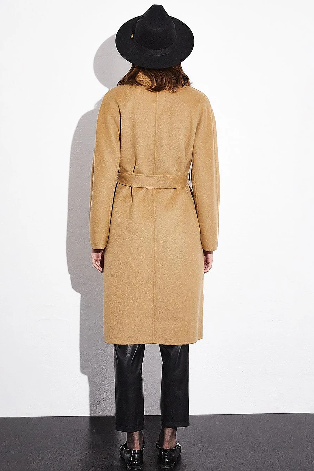 Premium Wool Stitching Detailed Coat Camel