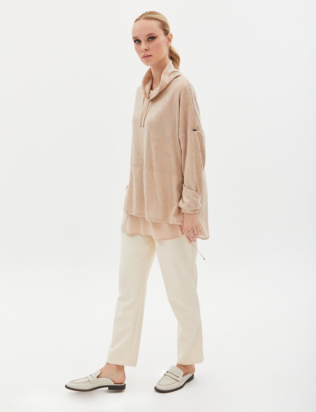 Jacquard Layered Tunic Powder