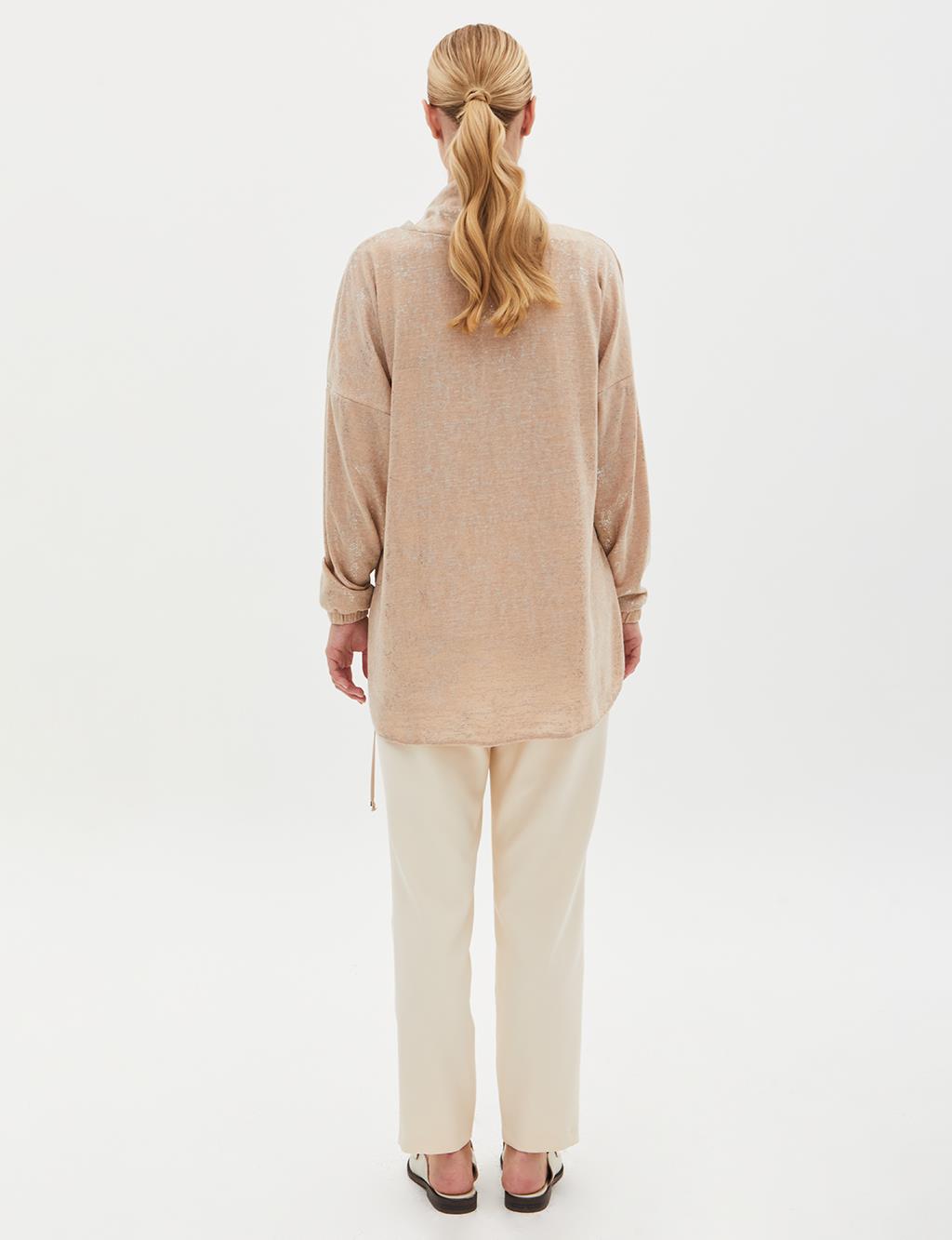 Jacquard Layered Tunic Powder
