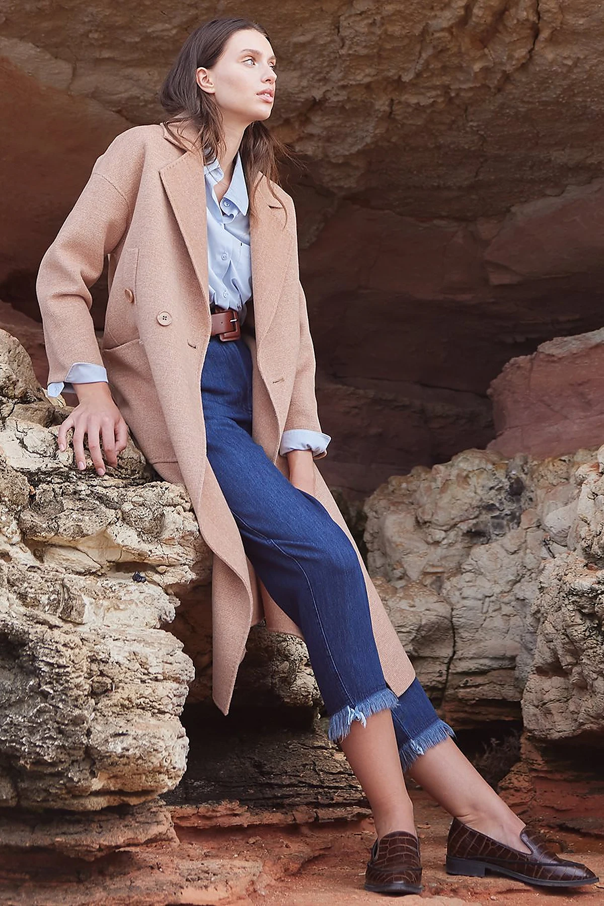 Slouchy Jeans Lacivert