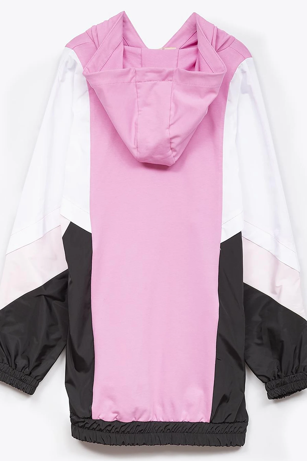 Kapüşonlu Lastikli Garnili SweatShirt Şeker Pembe