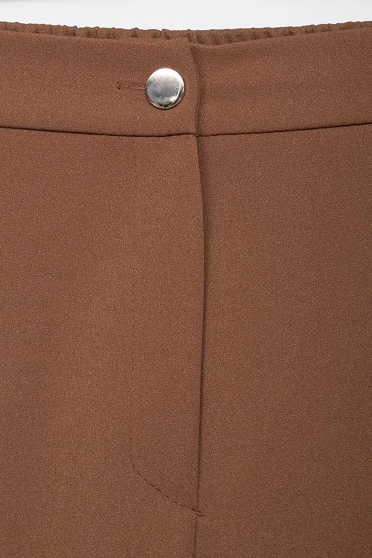  Elastic Waist Pants with Side Stripe Detail in Tobacco