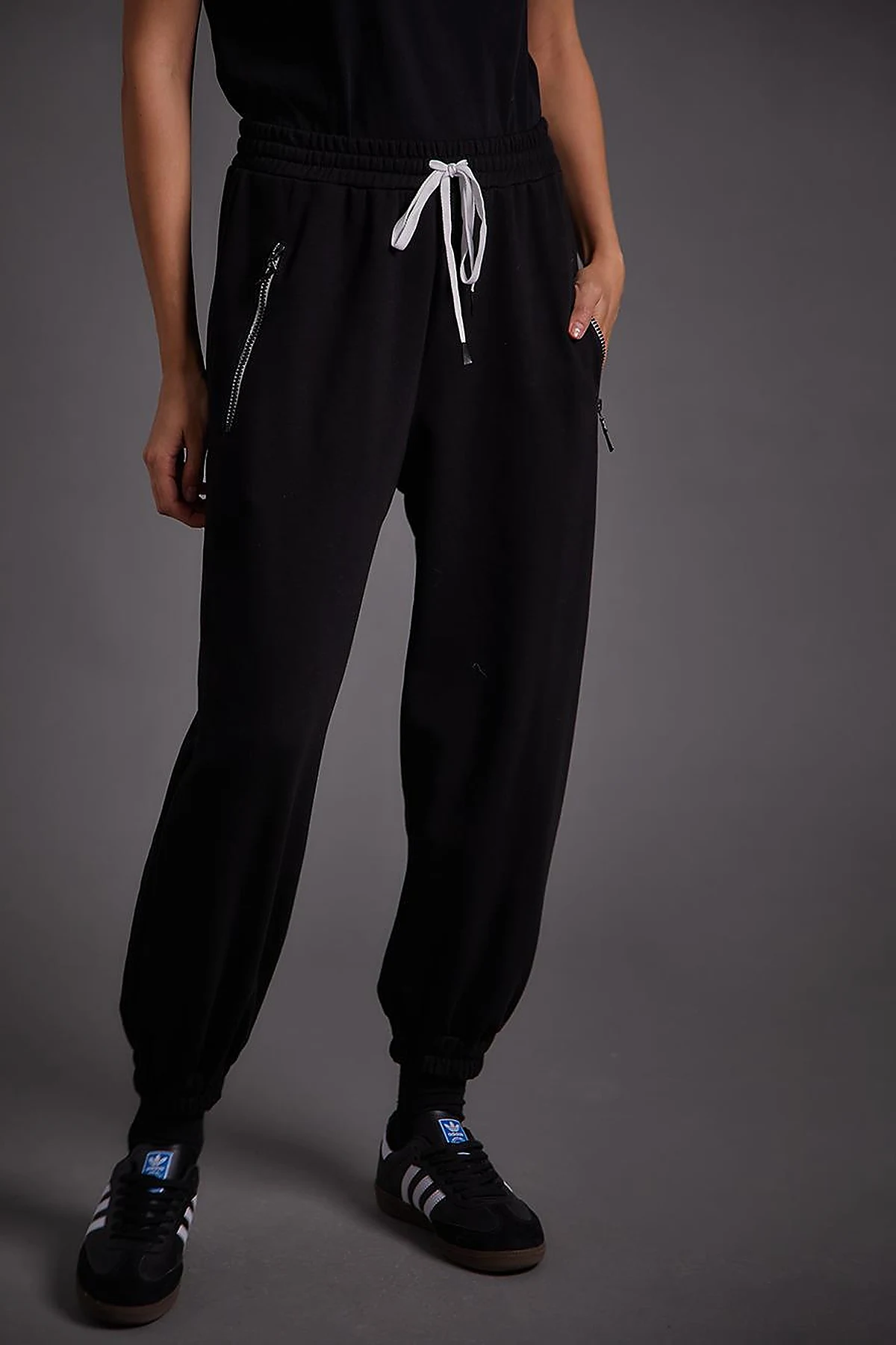Bel Lastikli Jogger Pantolon Siyah