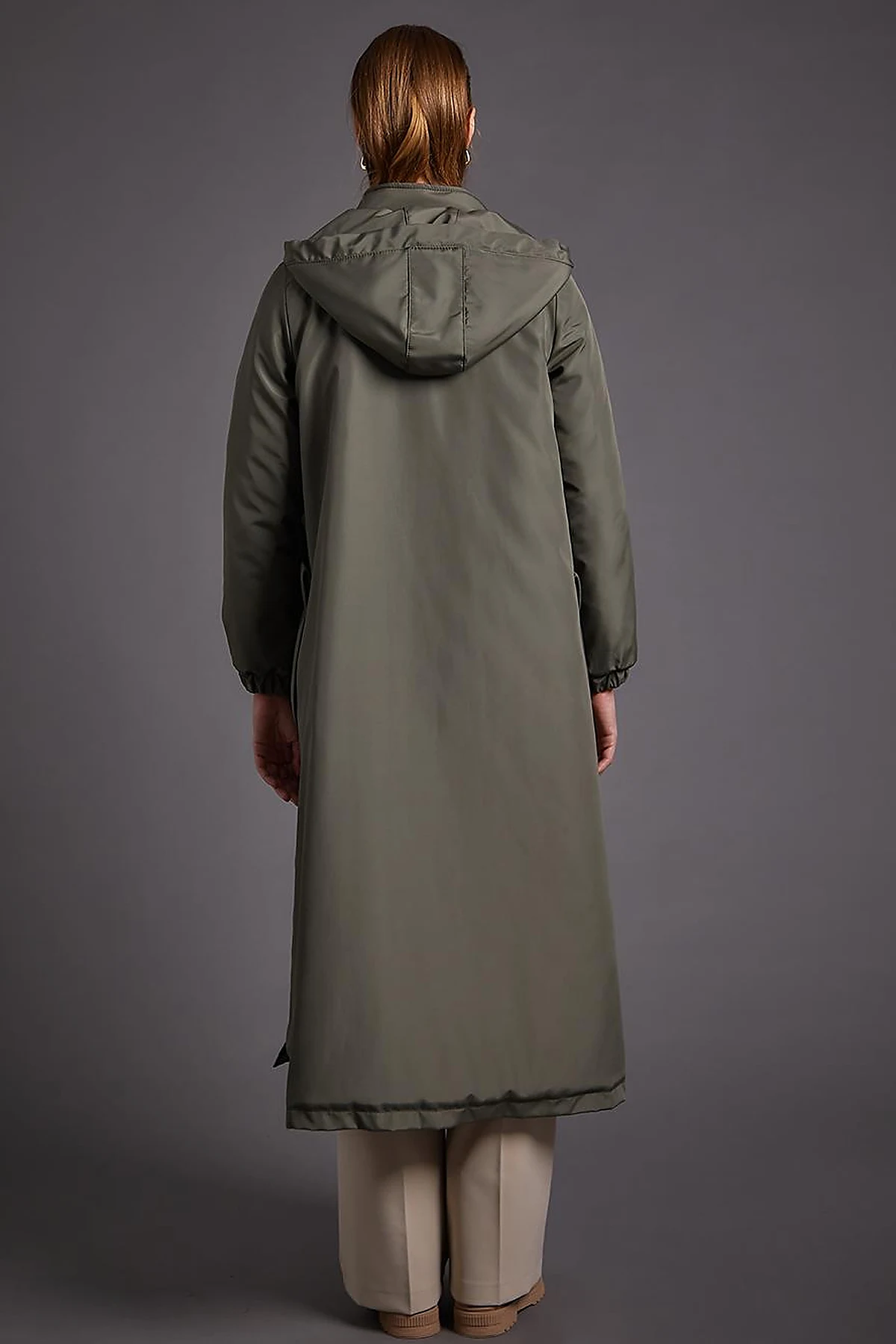 Hooded, Large Pocket, Wear-Go Khaki