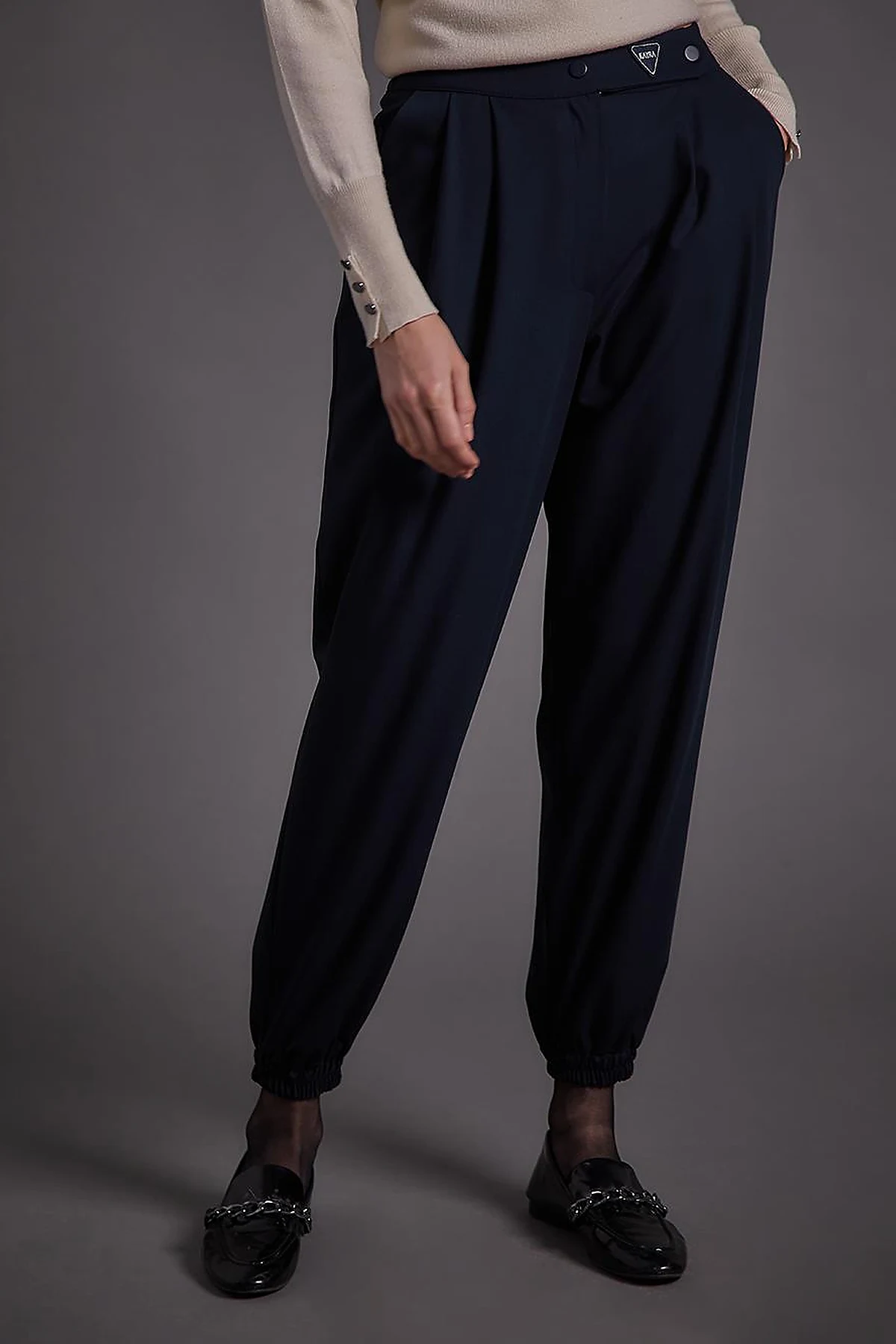 Beli Lastikli Jogger Pantolon Koyu Lacivert