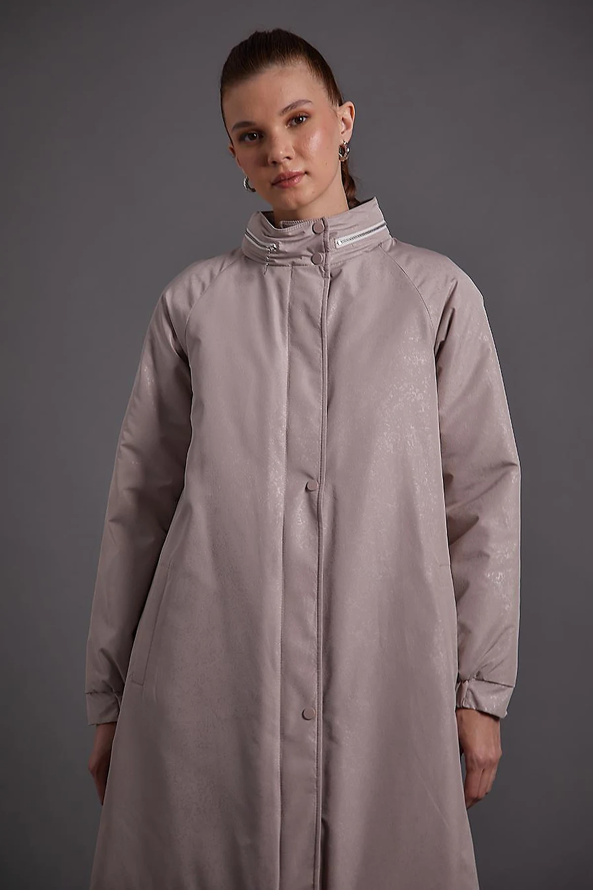 Mesh Concealable Hooded Kap Clay