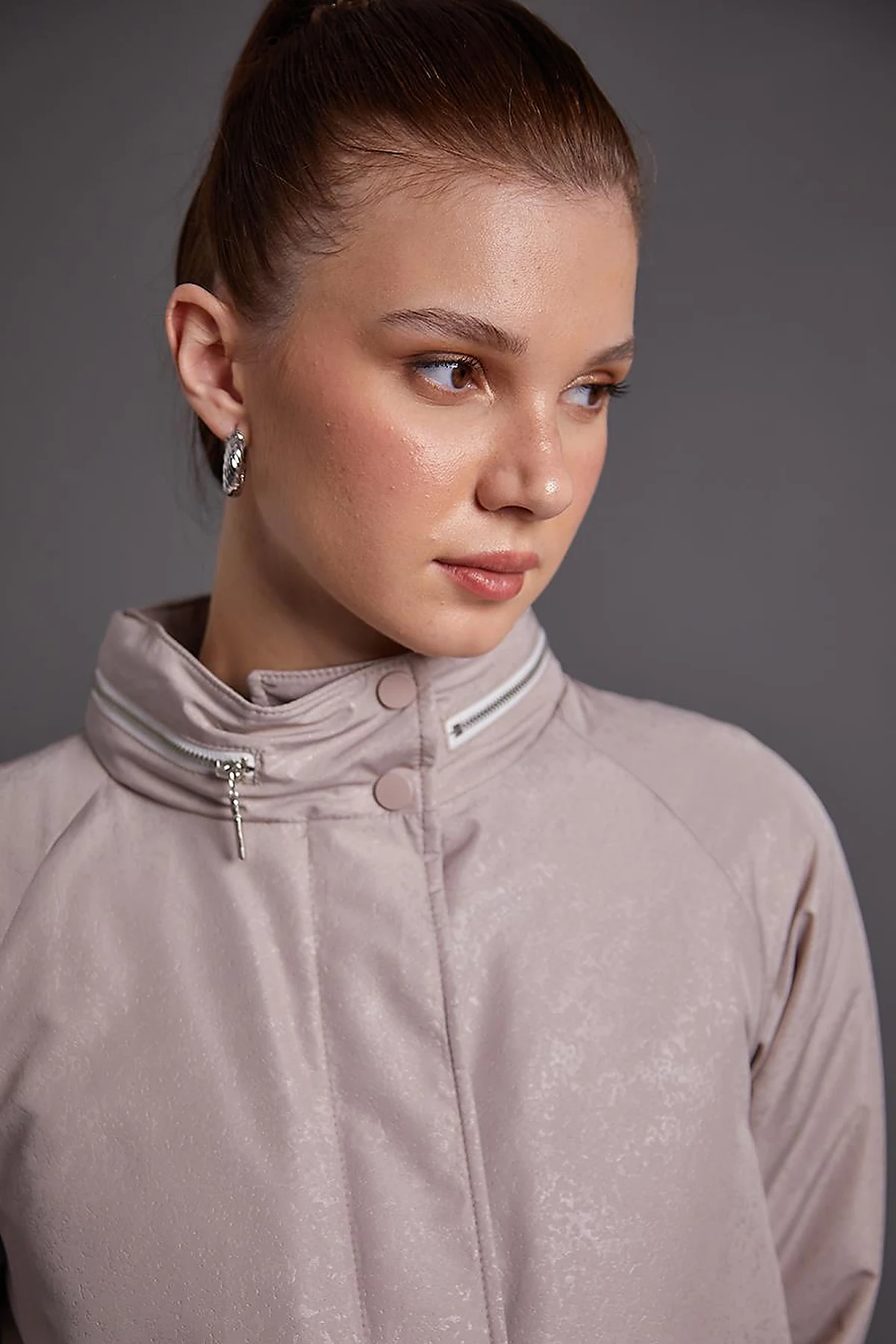 Mesh Concealable Hooded Kap Clay