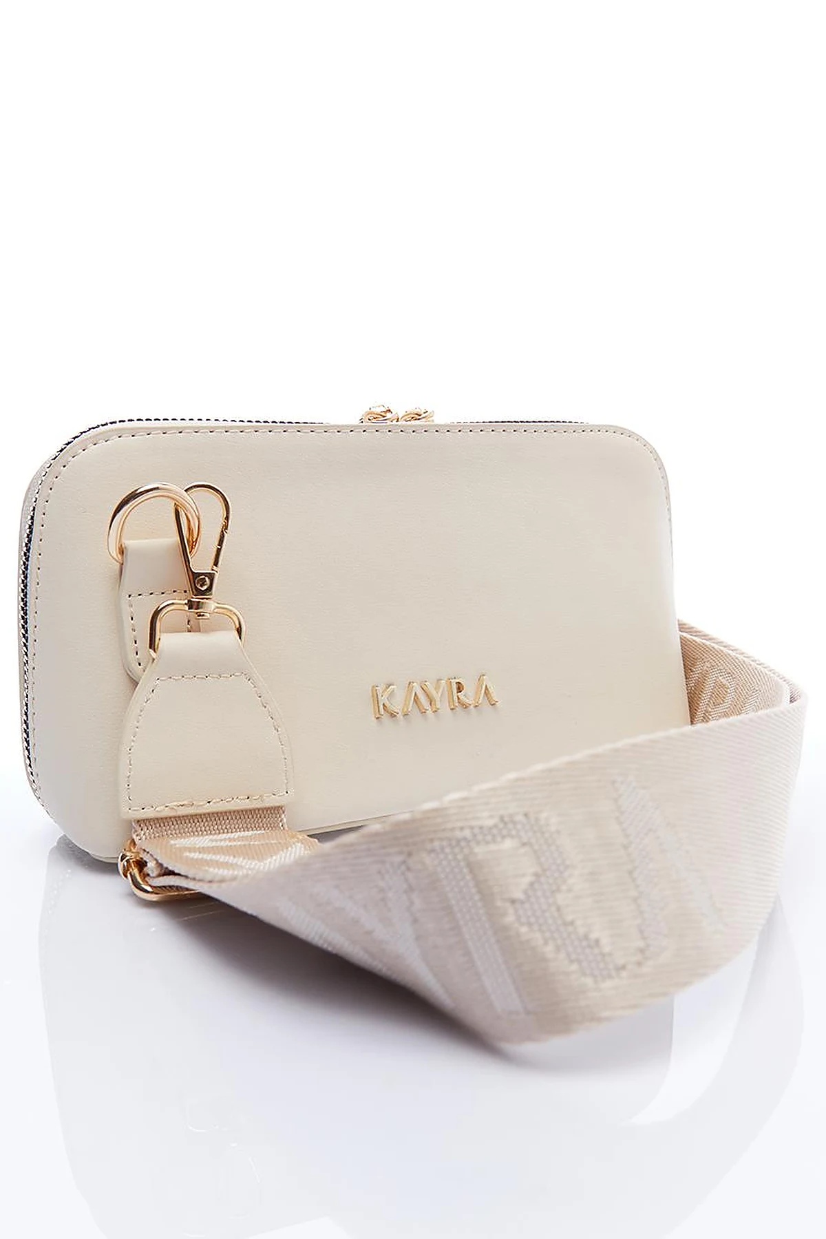 Rectangular Form Crossbody Bag Stone