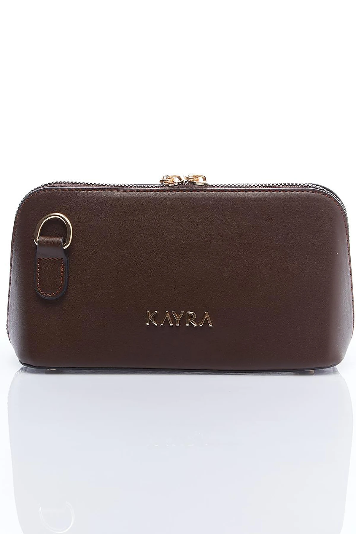 Rectangular Form Crossbody Bag Brown