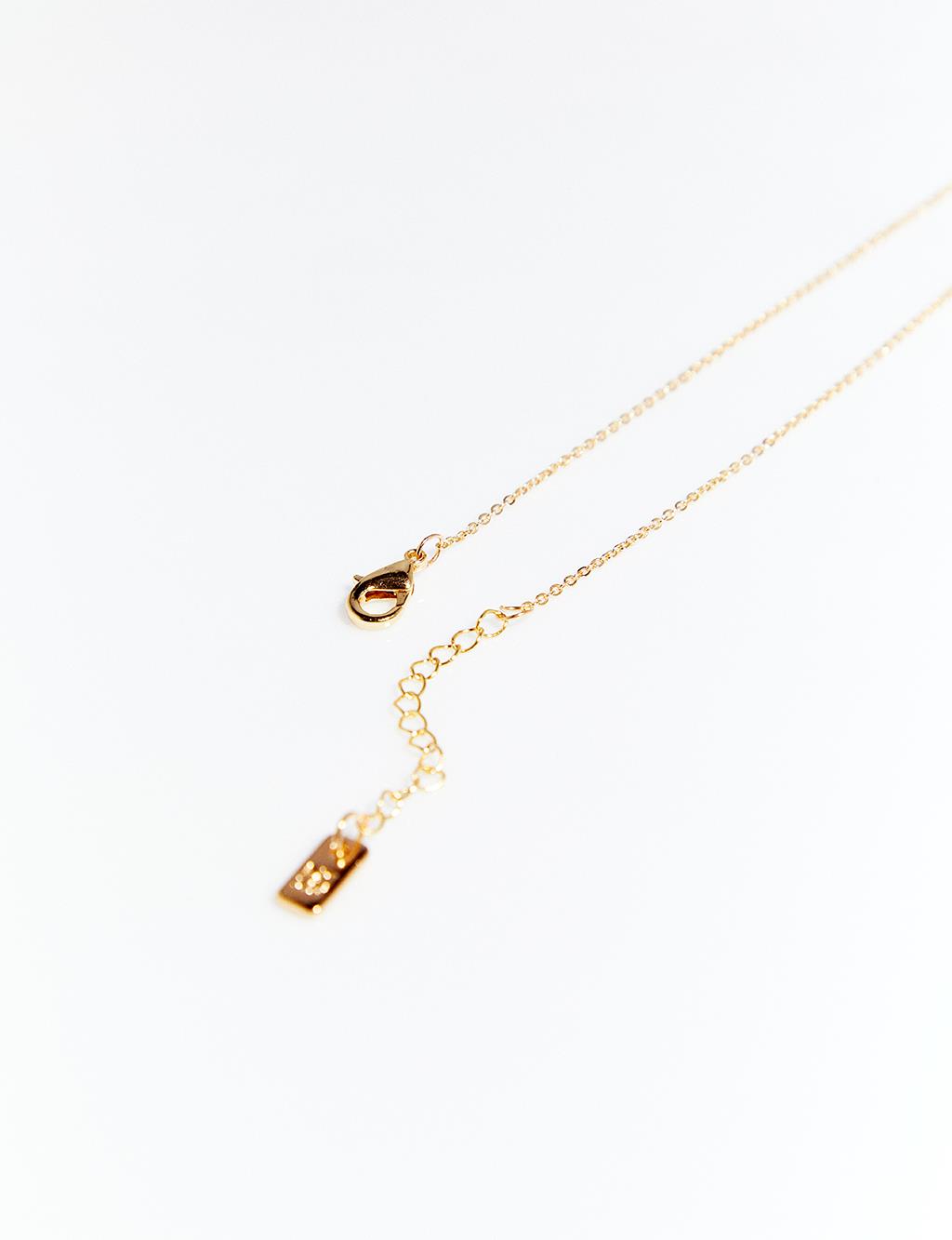 Minimal Pendant Necklace Gold