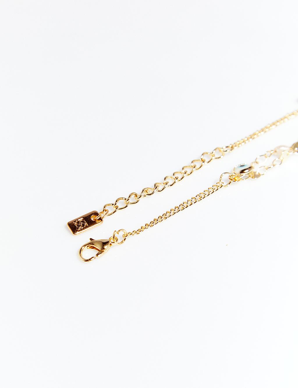 Boncuklu Bileklik Gold