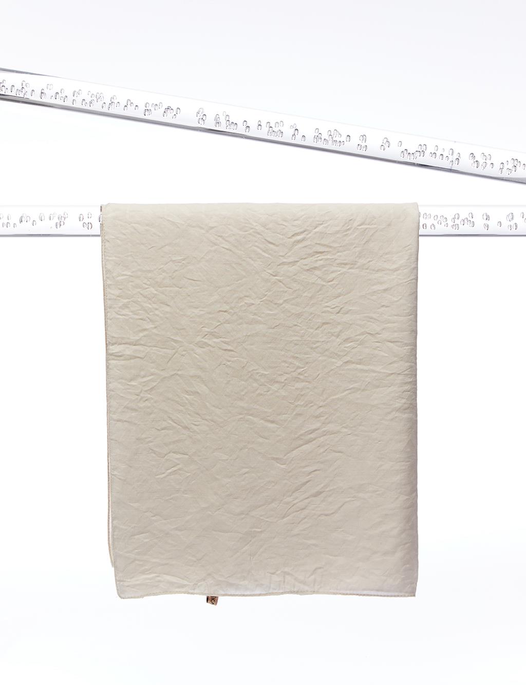 Monogram Jacquard Viscose Woven Shawl Cream