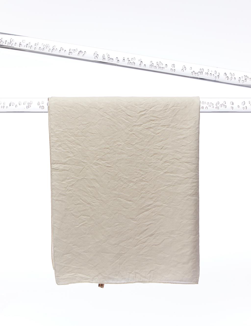 Monogram Jacquard Viscose Woven Shawl Cream