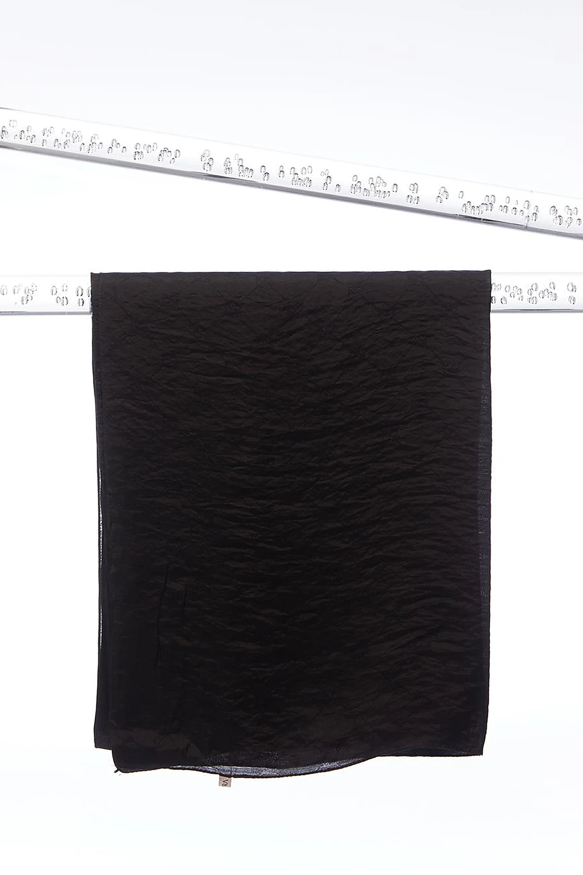 Hexagon Monogram Jacquard Viscose Woven Shawl Black