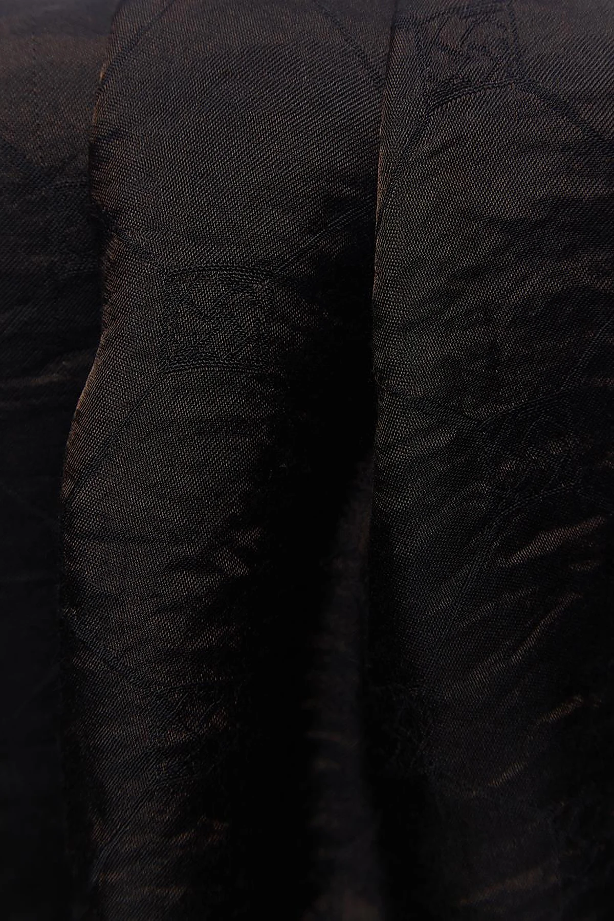 Hexagon Monogram Jacquard Viscose Woven Shawl Black