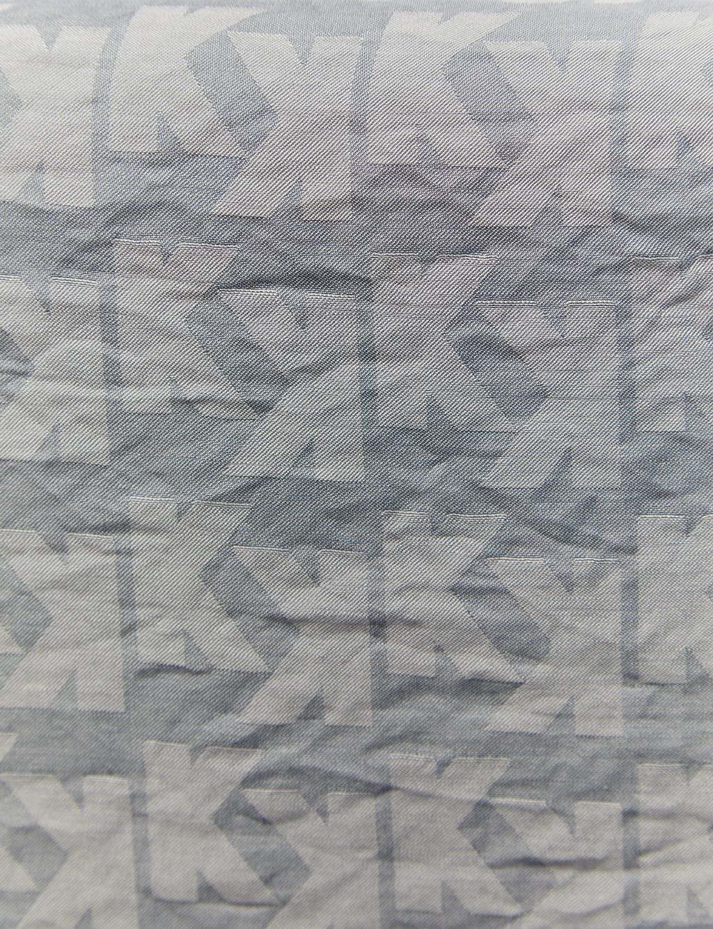 Monogram Jacquard Viscose Woven Shawl Gray