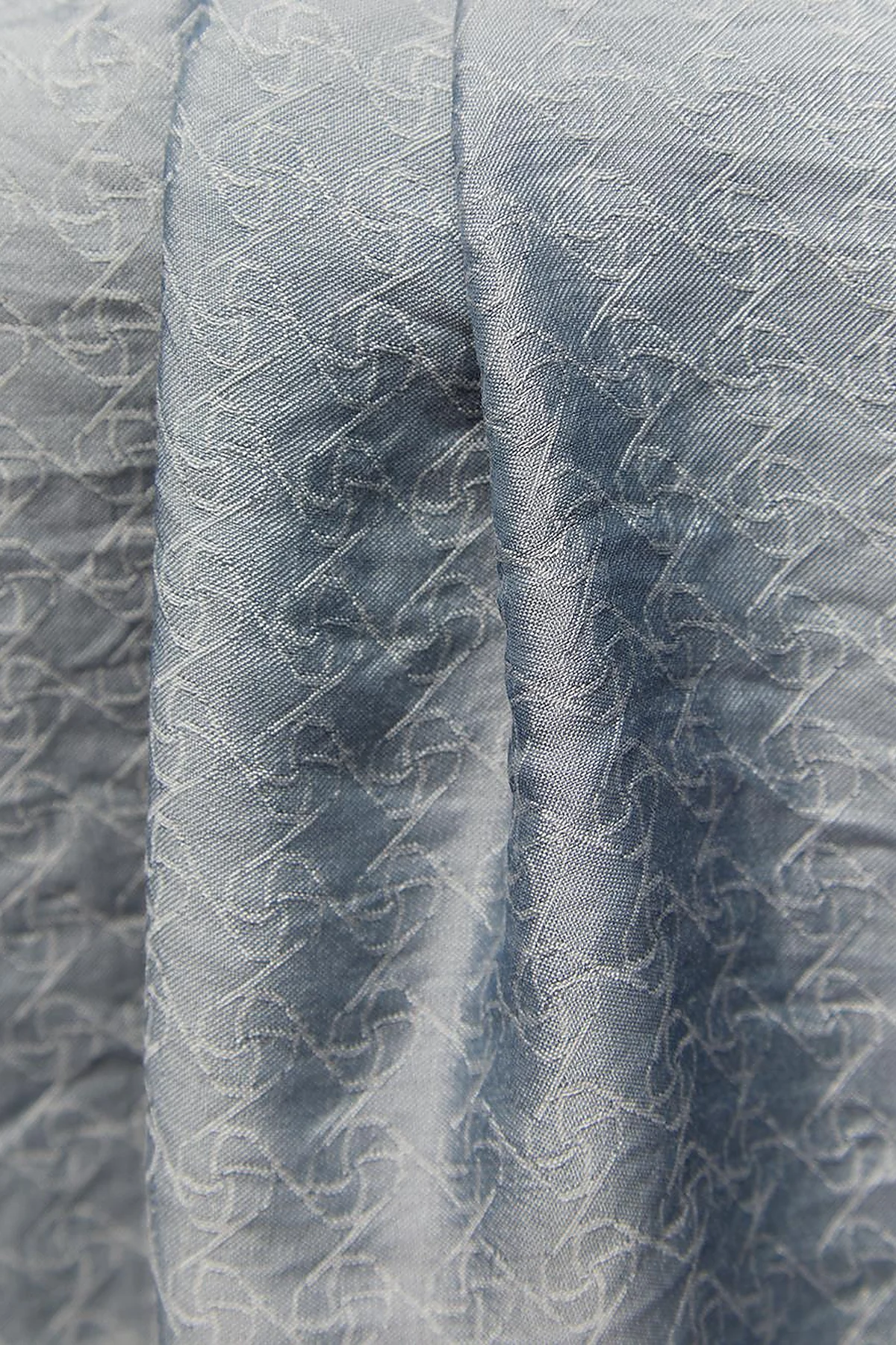 Mini Monogram Jacquard Viscose Woven Shawl Gray