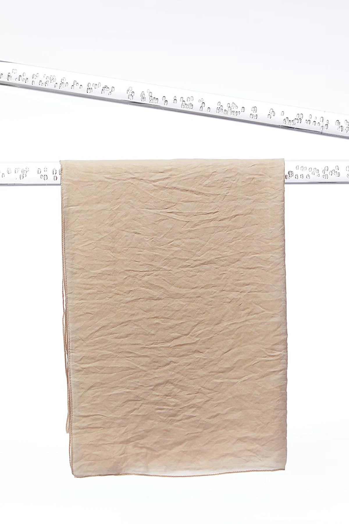 Monogram Jacquard Viscose Woven Shawl Beige
