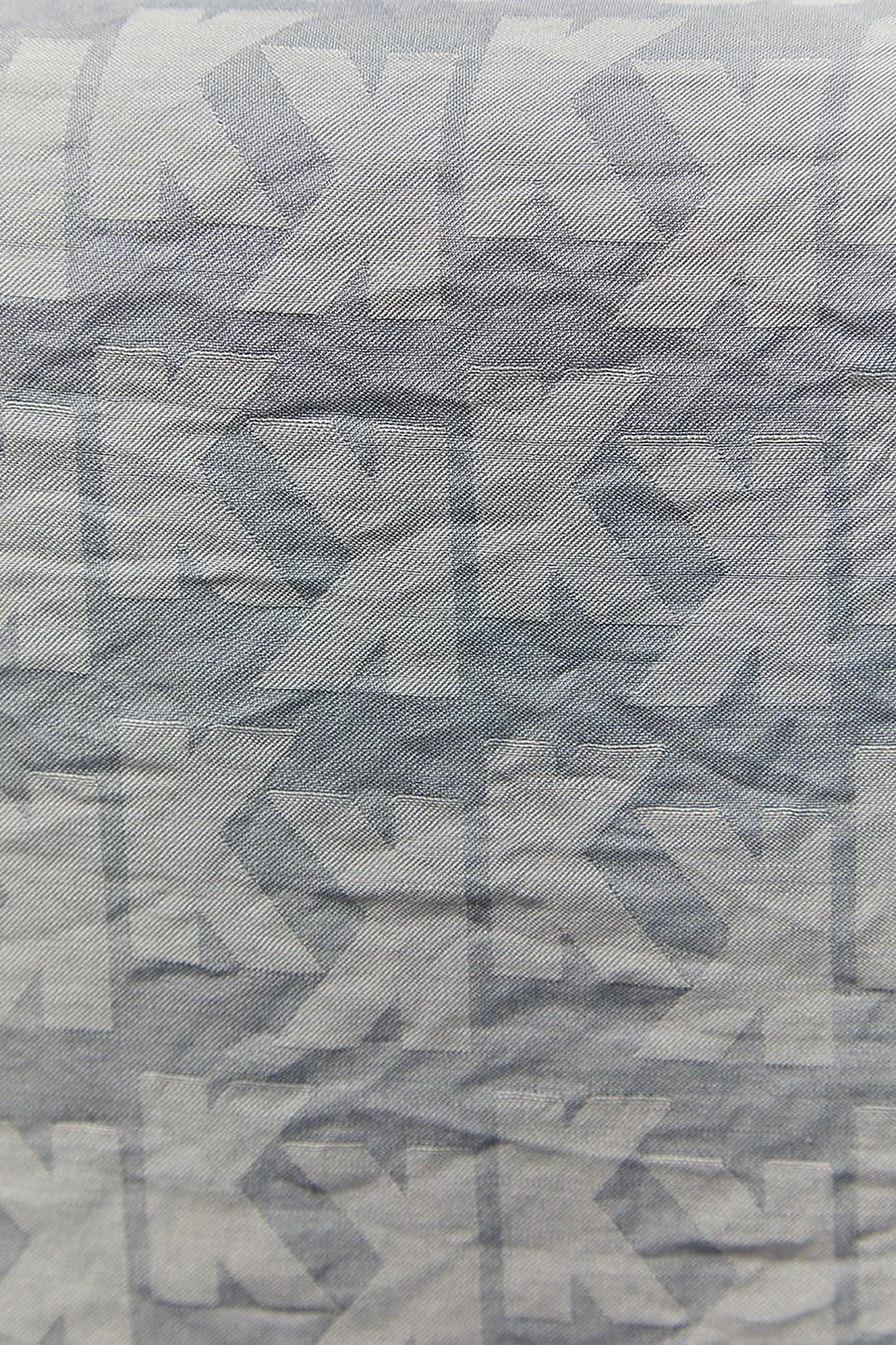 Monogram Jacquard Viscose Woven Shawl Gray