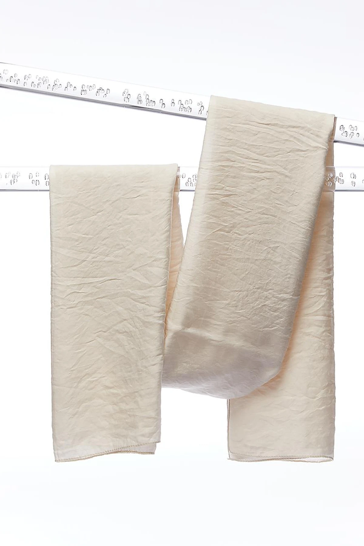 Monogram Jacquard Viscose Woven Shawl Cream