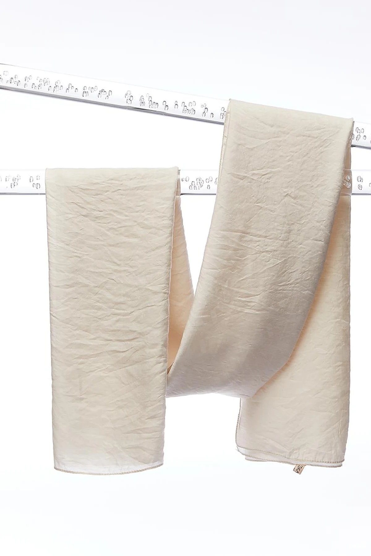 Monogram Jacquard Viscose Woven Shawl Cream