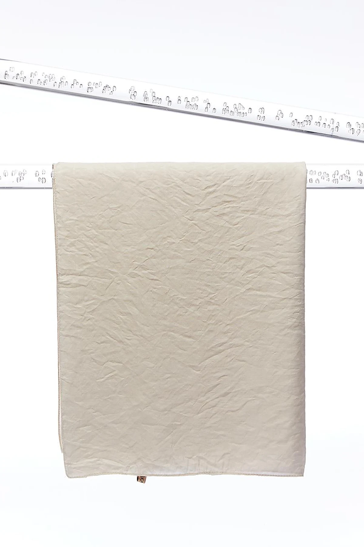 Monogram Jacquard Viscose Woven Shawl Cream