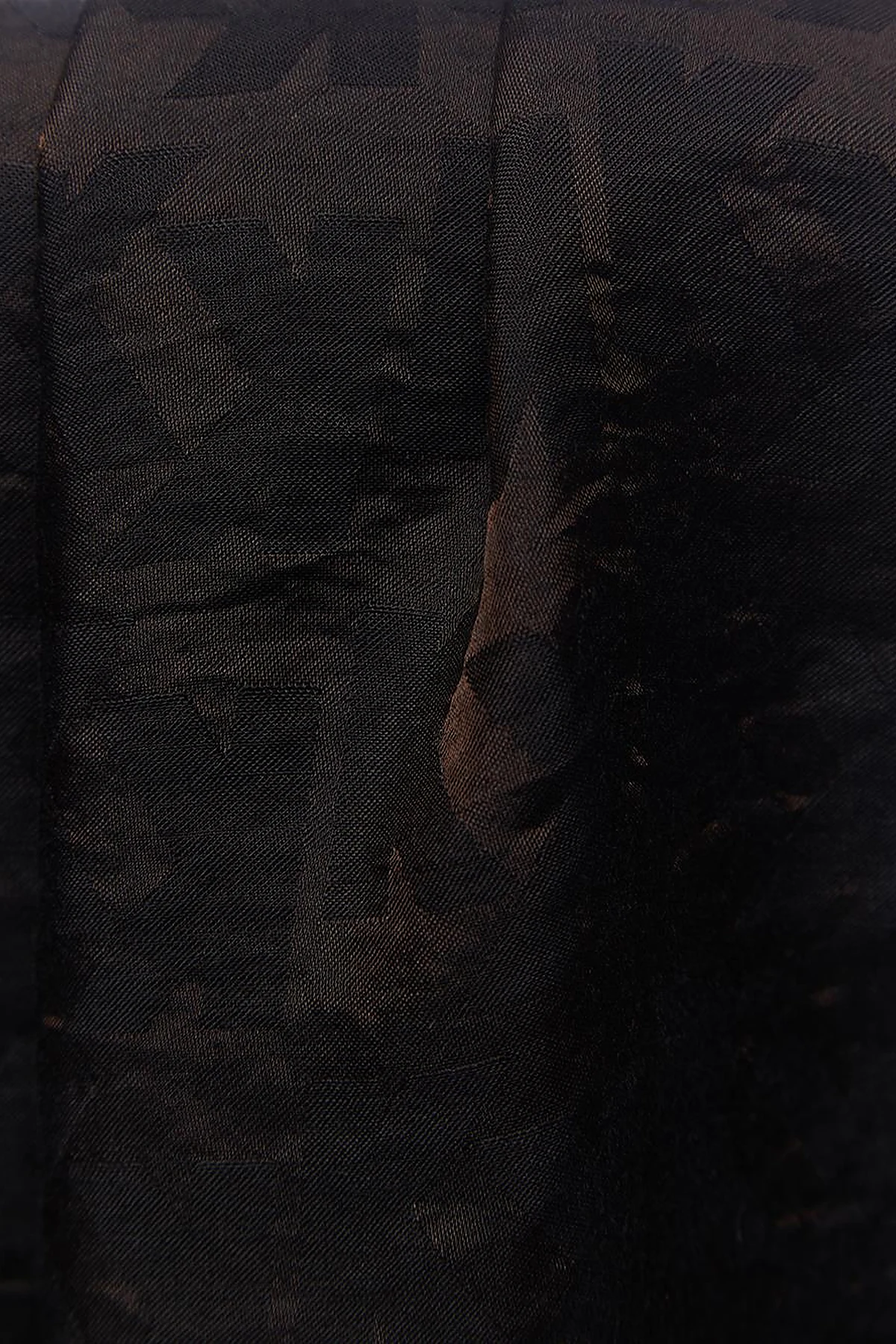 Monogram Jacquard Viscose Woven Shawl Black