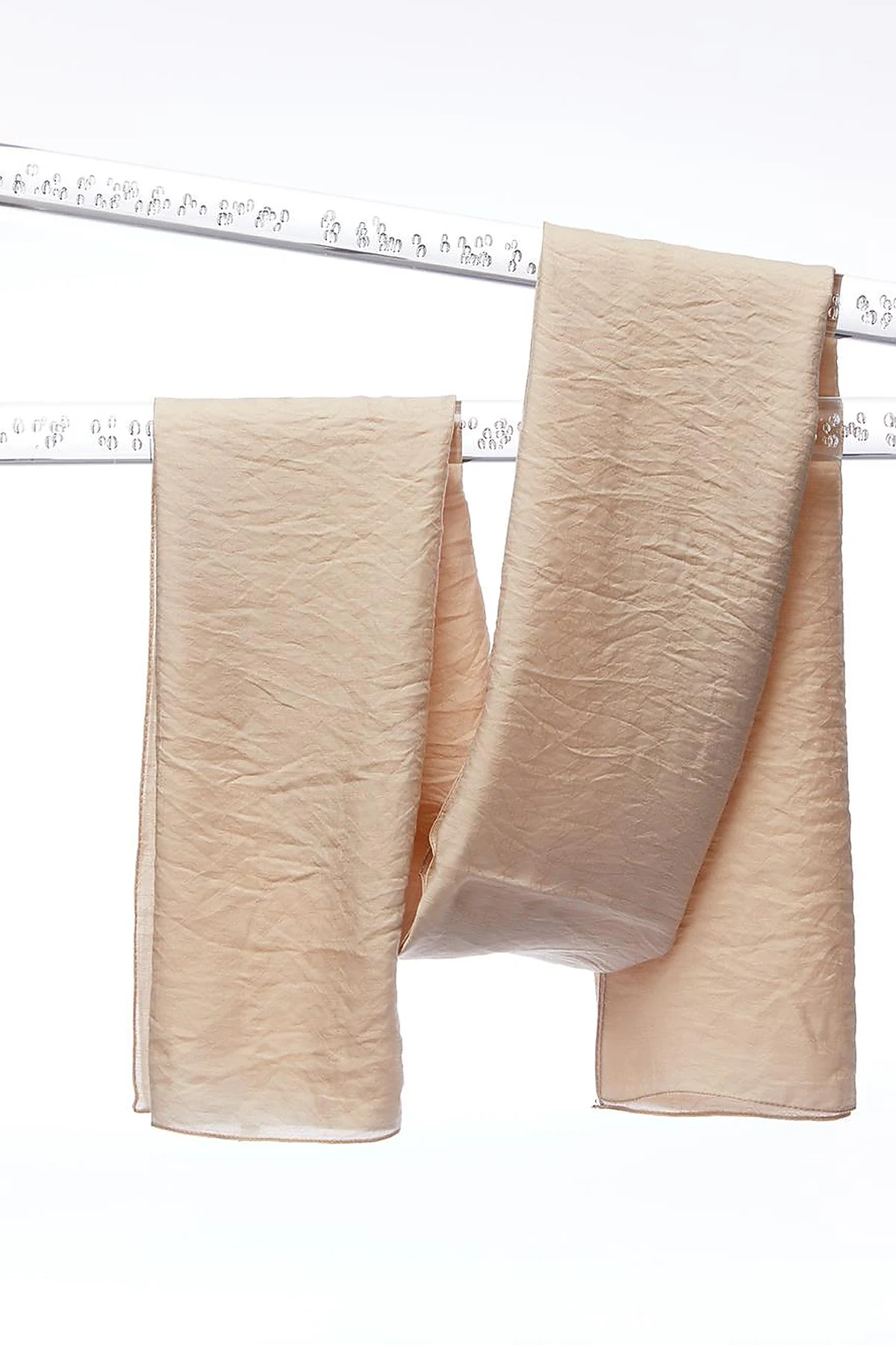 Square Monogram Jacquard Viscose Woven Shawl Beige