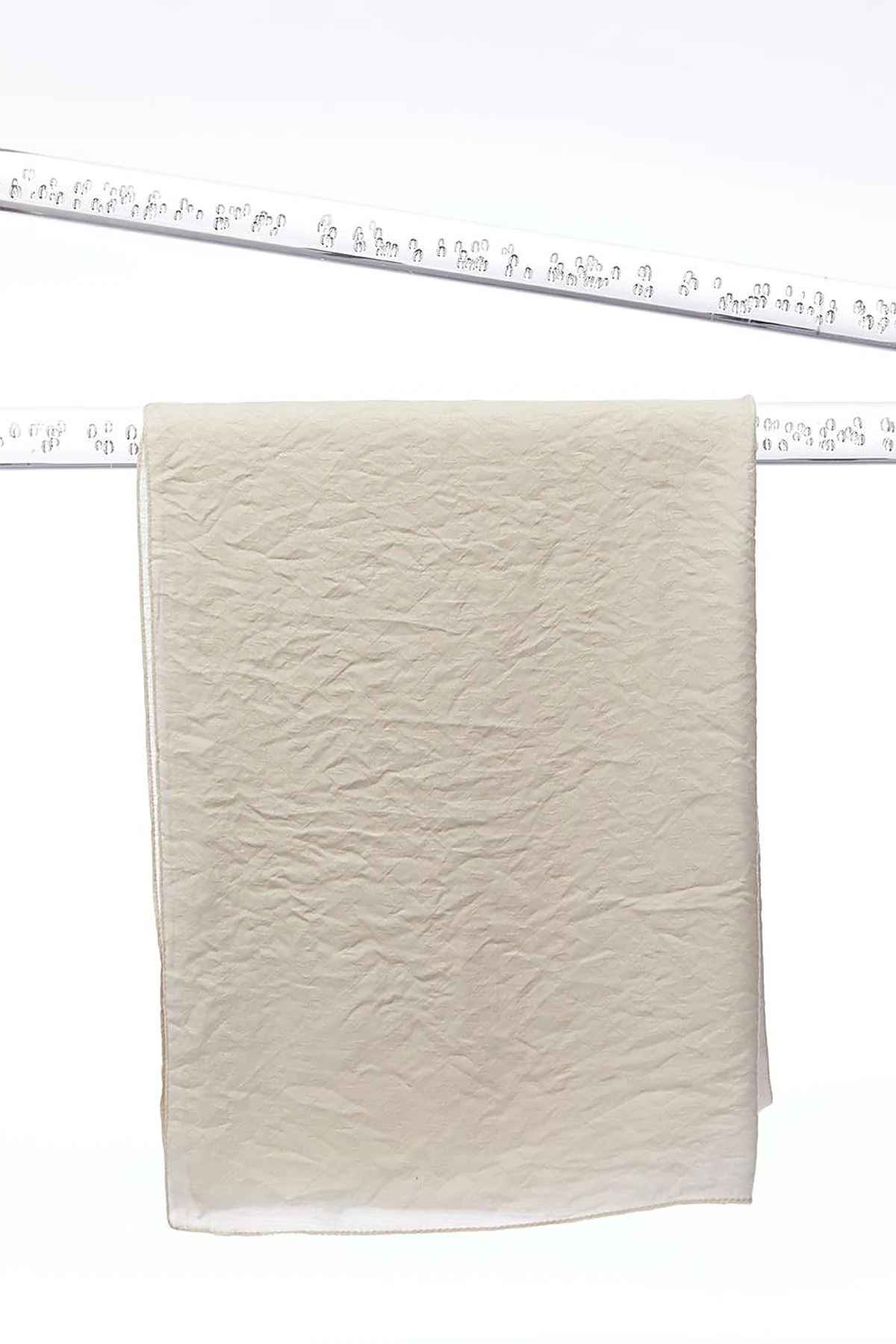 Square Monogram Jacquard Viscose Woven Shawl Cream
