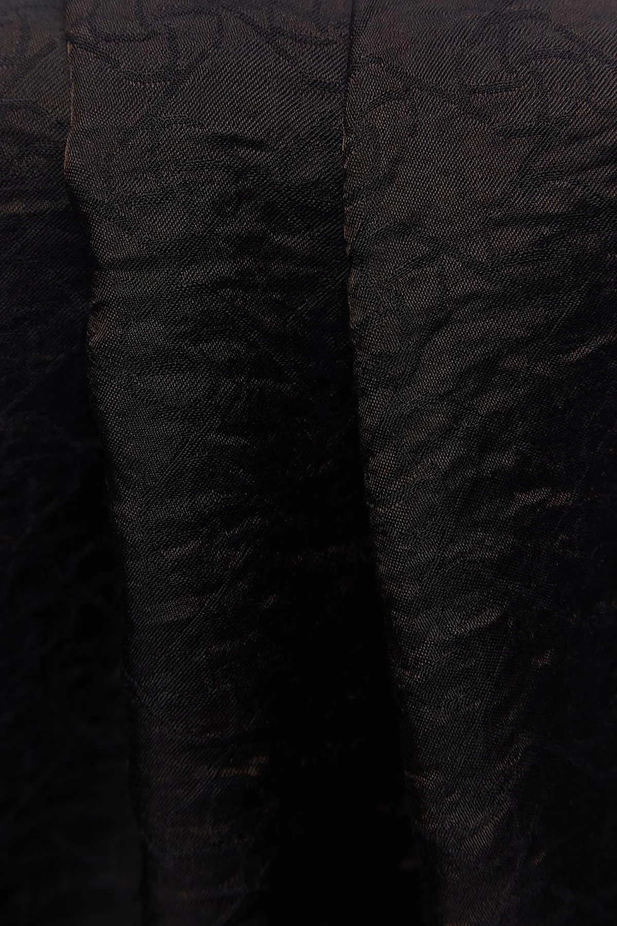 Square Monogram Jacquard Viscose Woven Shawl Black