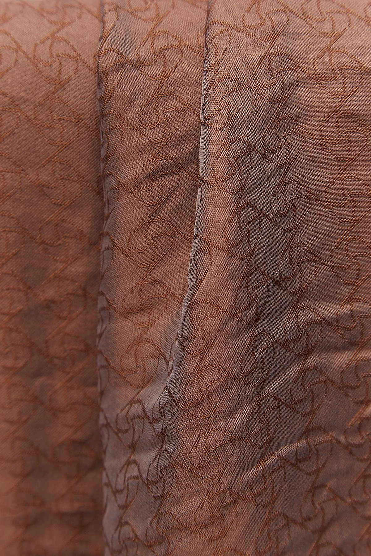 Mini Monogram Jacquard Viscose Woven Shawl Brown
