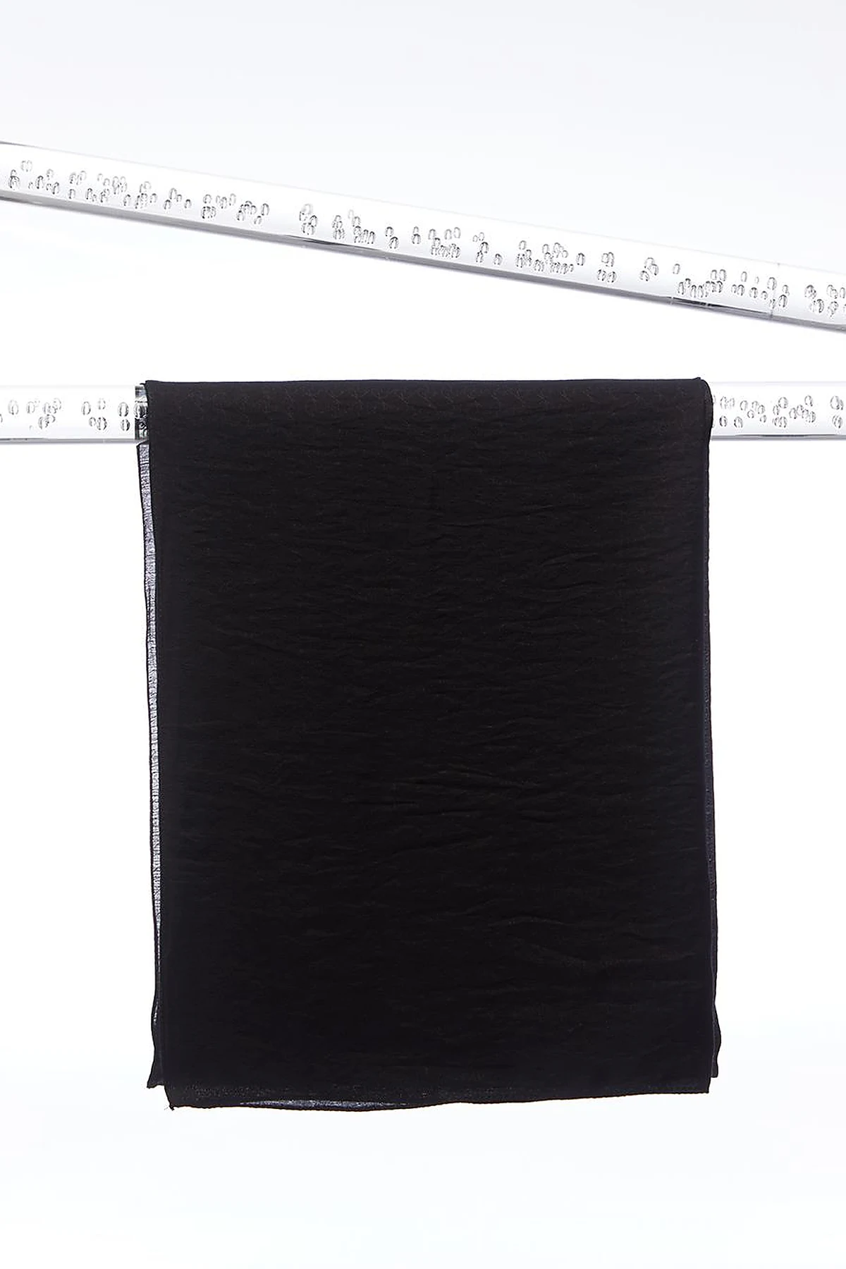 Mini Monogram Jacquard Viscose Woven Shawl Black