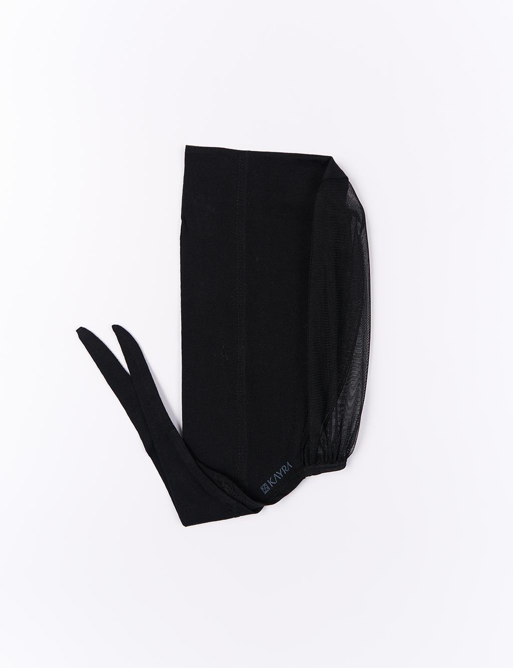 Mesh Detailed Cotton Undercap Black