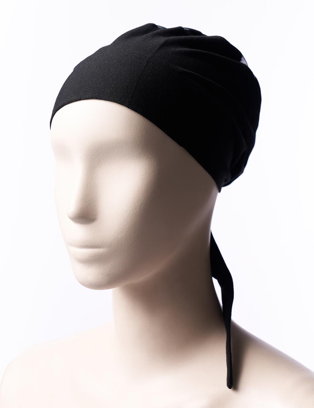 Mesh Detailed Cotton Undercap Black