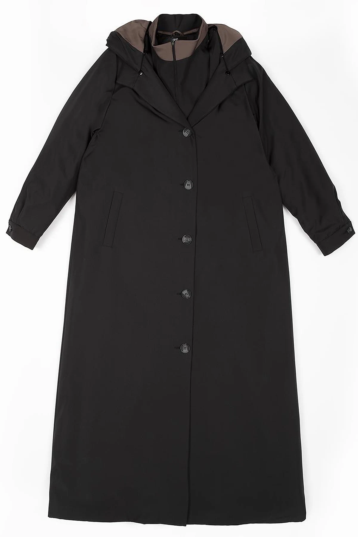 Hood Detailed Top Coat Black