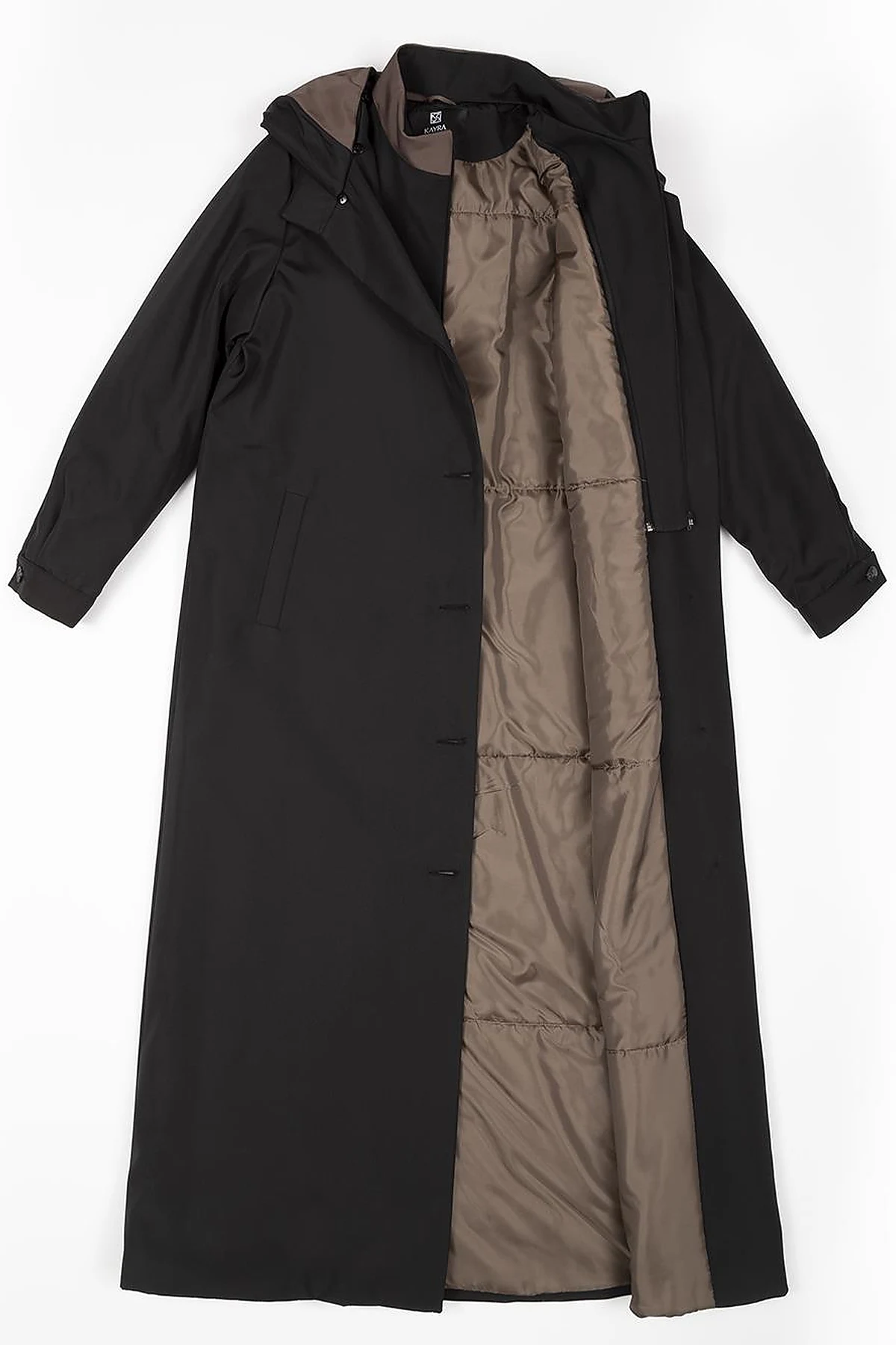 Hood Detailed Top Coat Black