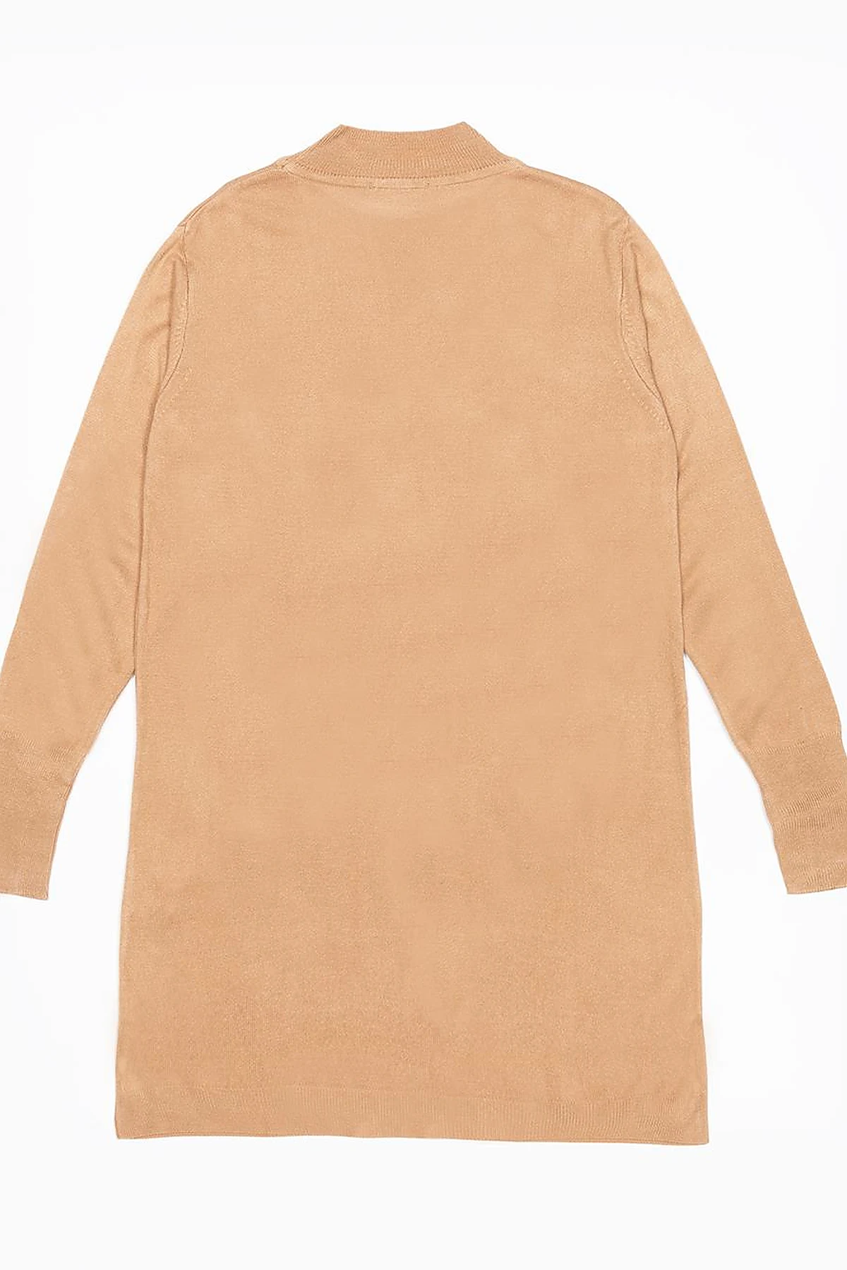 Turtleneck Basic Knitwear Tunic Salmon