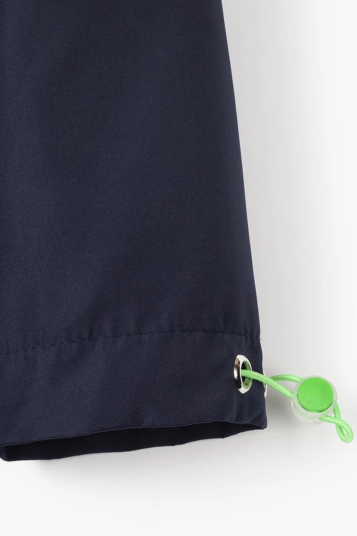 Hooded Stand Collar Dark Navy Blue