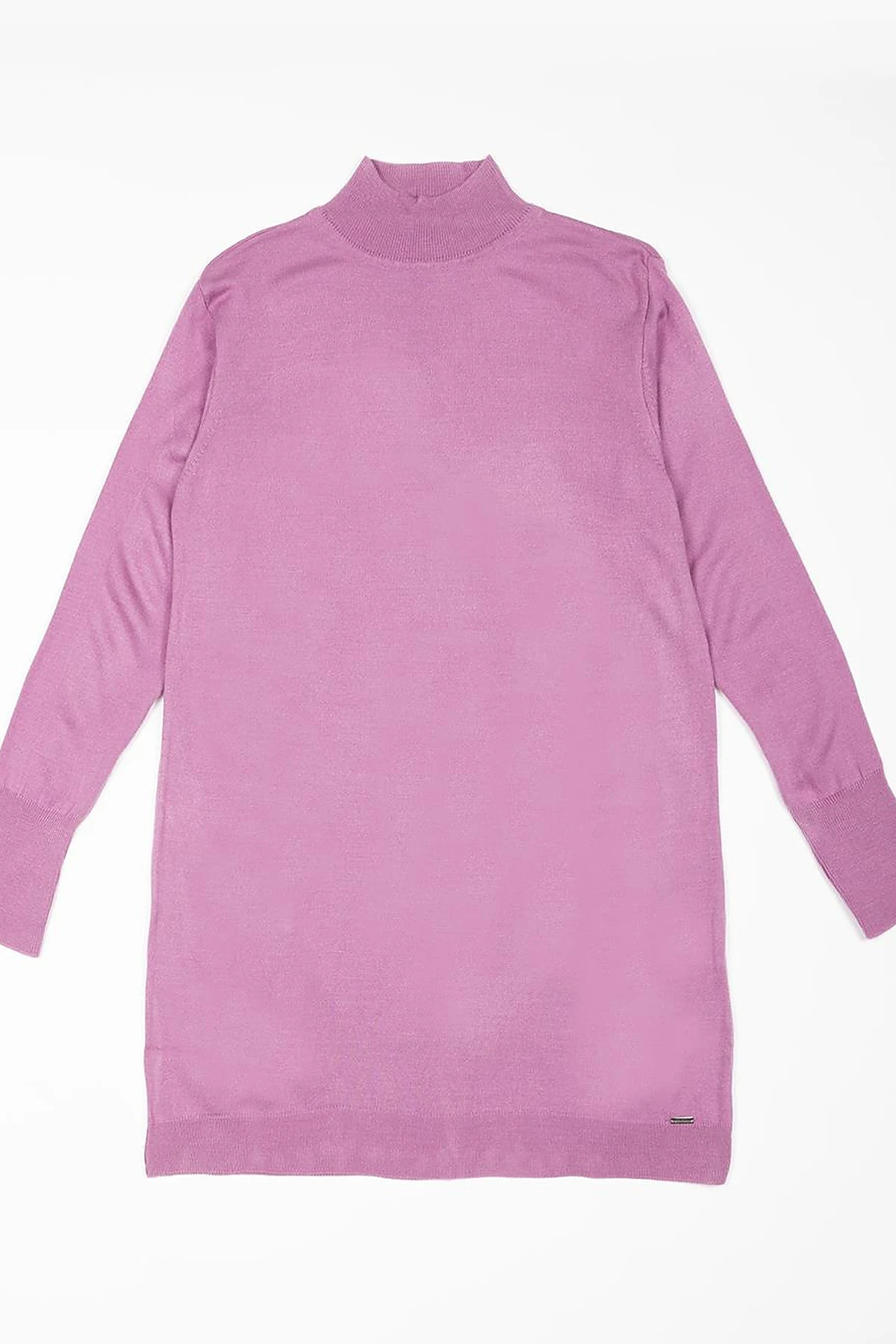 Turtleneck Basic Knitwear Tunic Lilac