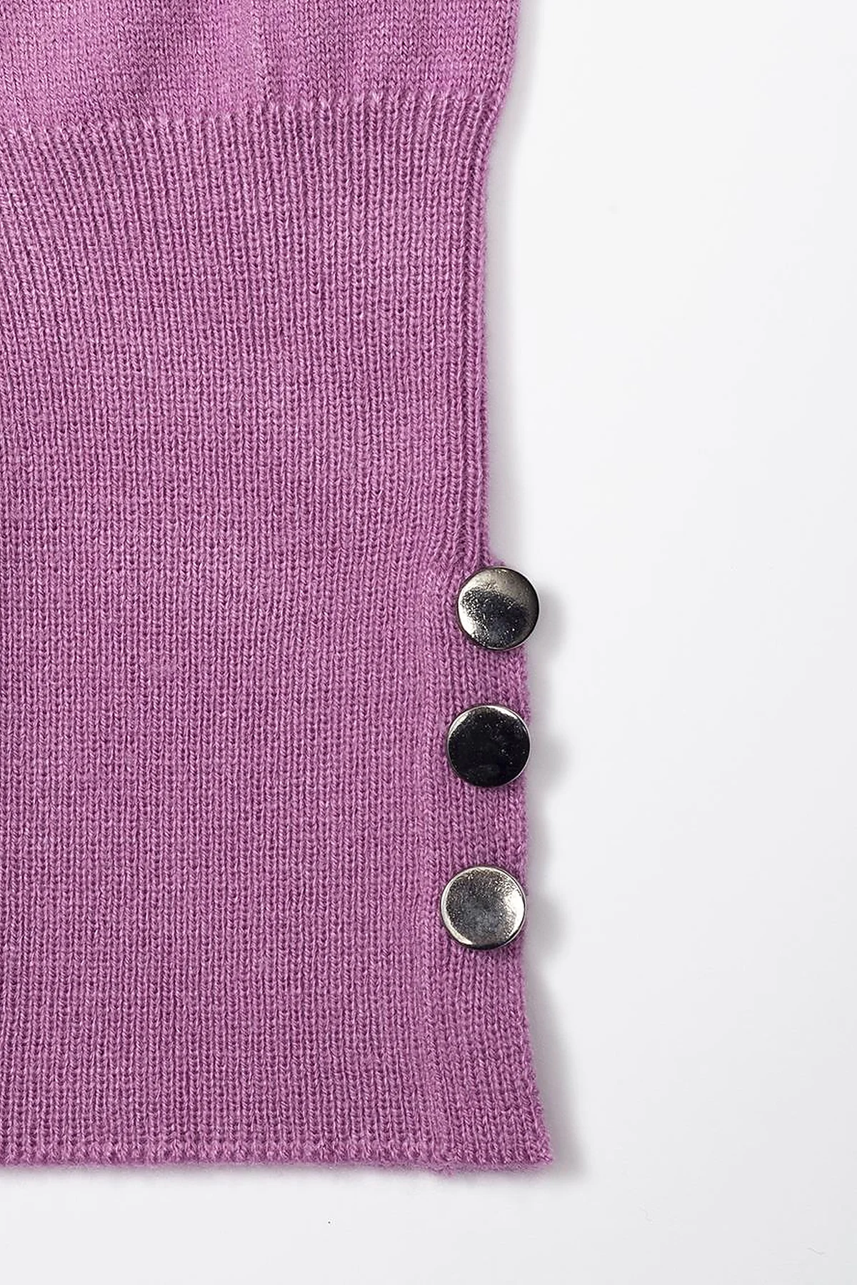 Turtleneck Basic Knitwear Tunic Lilac