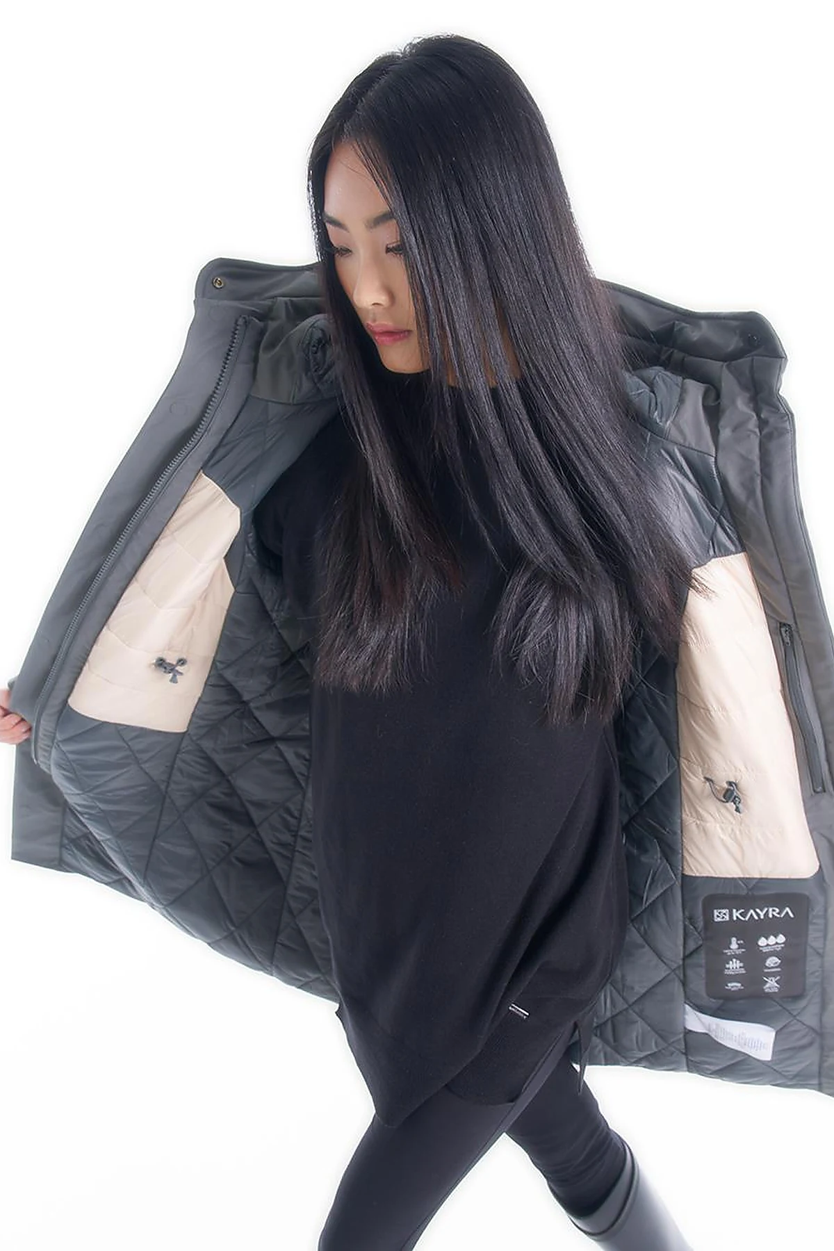 Su Geçirmez Reflektörlü Smart Parka Haki