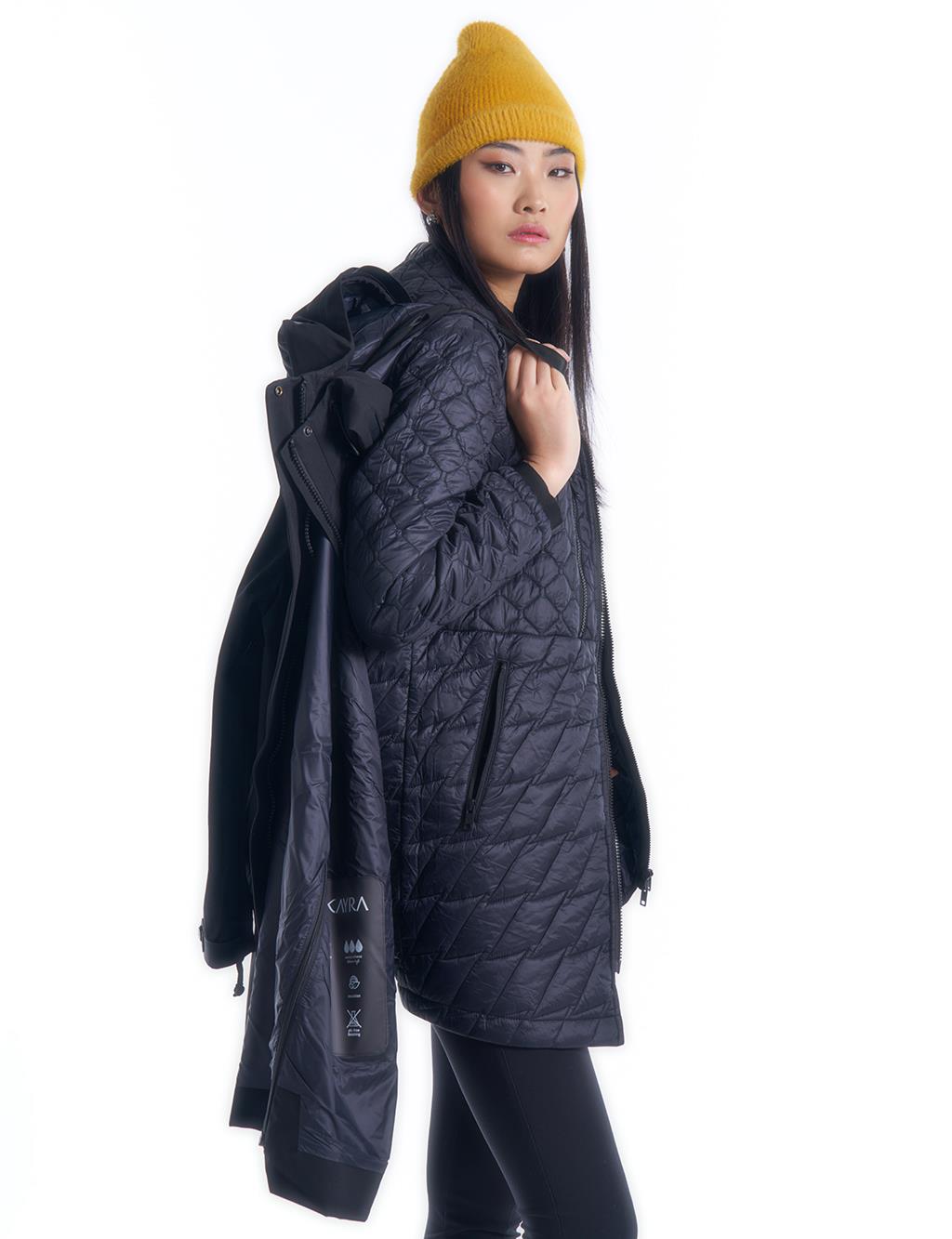 3in1 Multipe Use Coat I Raincoat I Jacket in Black