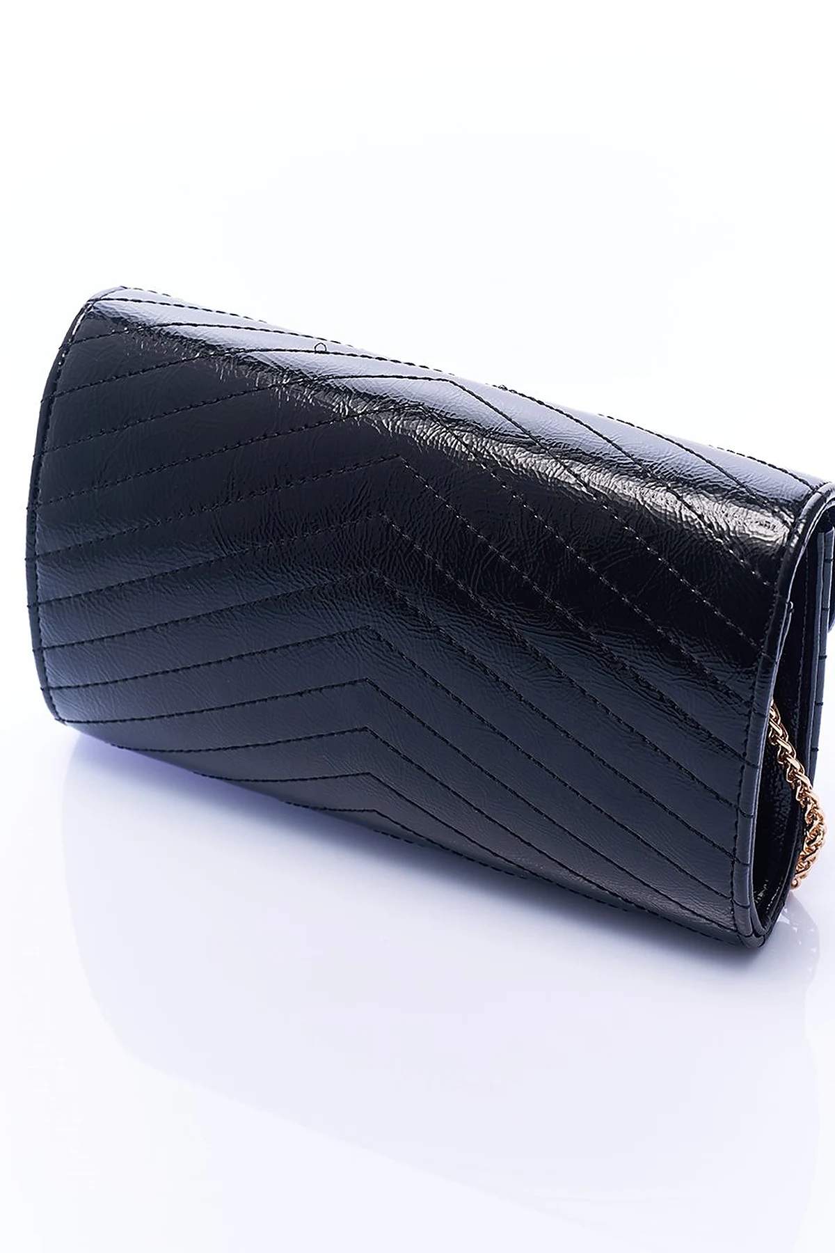 Envelope Form Bag with Logo Black