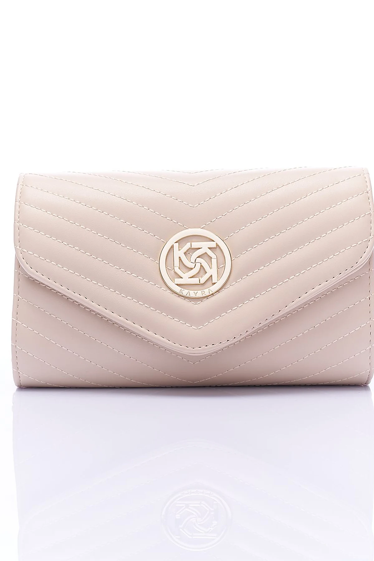 Envelope Form Bag Cream with Logo